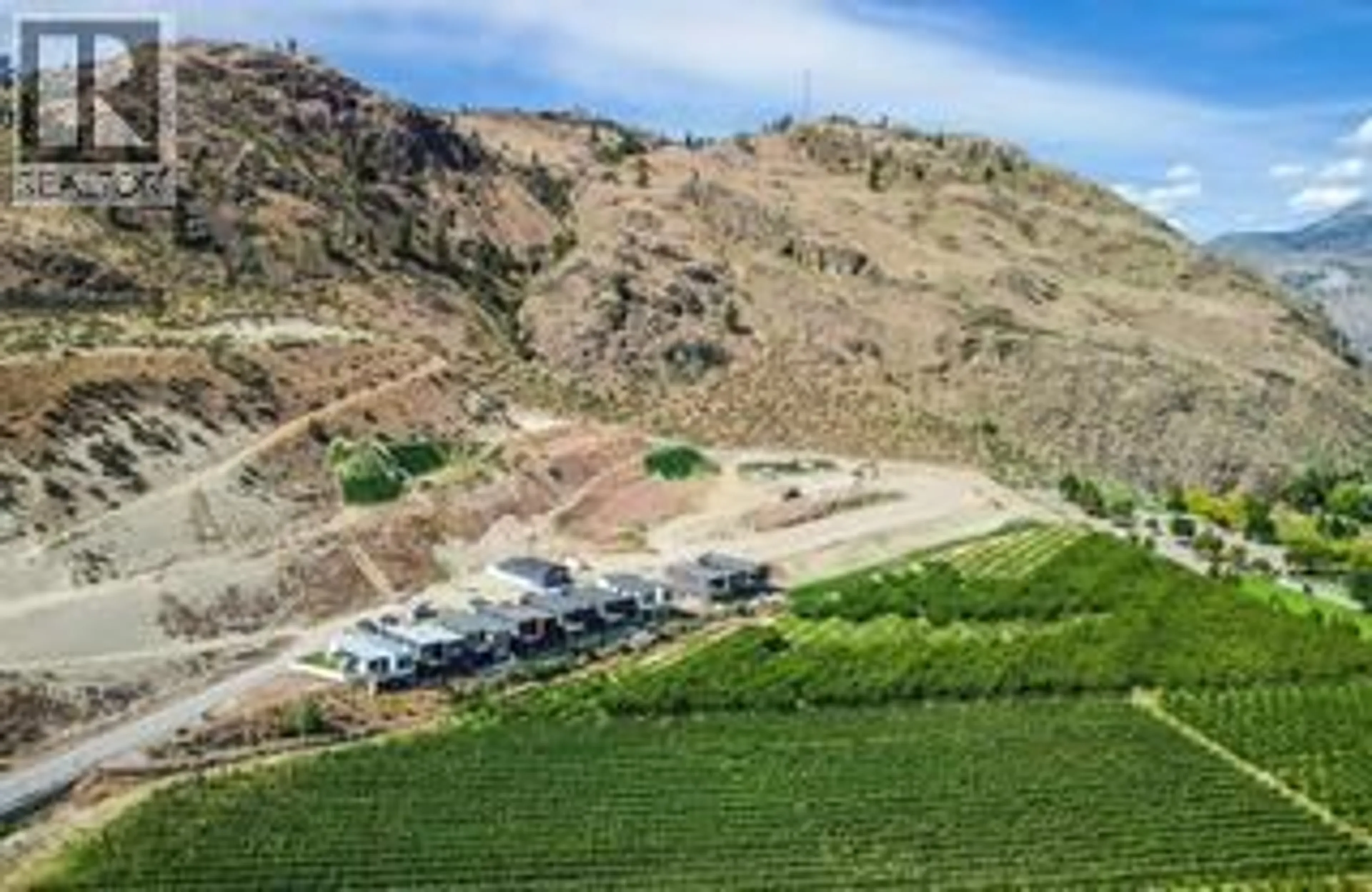 A pic from outside/outdoor area/front of a property/back of a property/a pic from drone, mountain view for 1242 COPPER ROAD, Oliver British Columbia V0H1T0