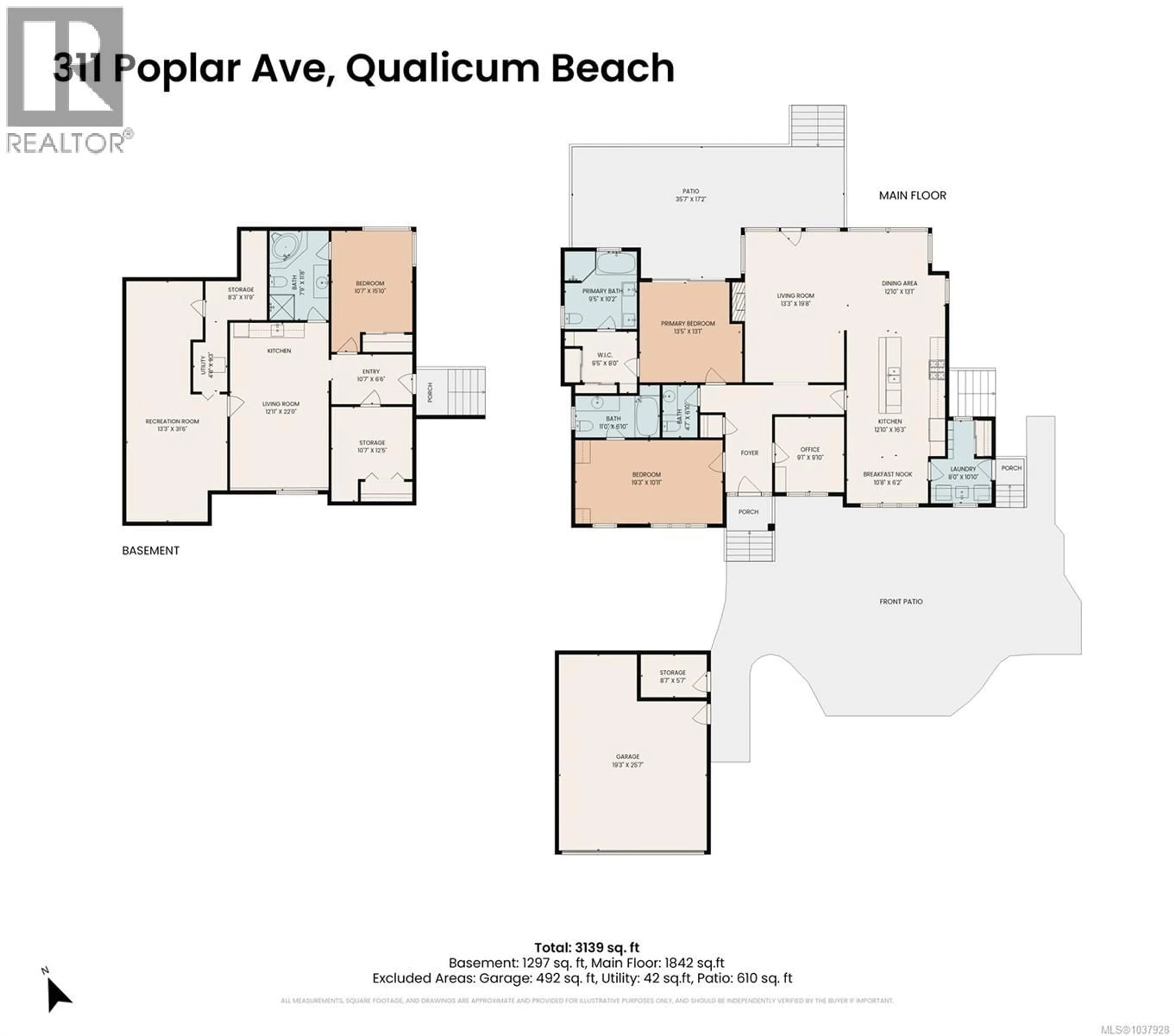 Floor plan for 311 POPLAR AVENUE, Qualicum Beach British Columbia V9K1J7