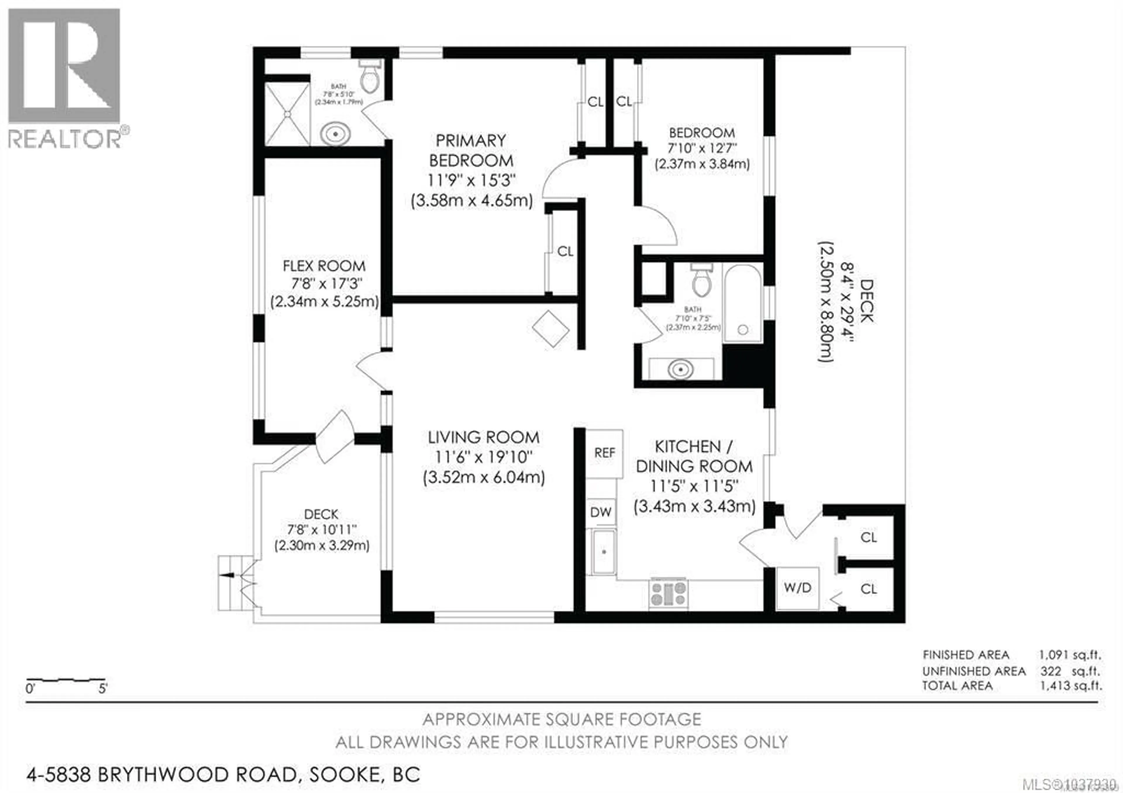 Floor plan for 4 - 5838 BLYTHWOOD ROAD, Sooke British Columbia V9Z0G2