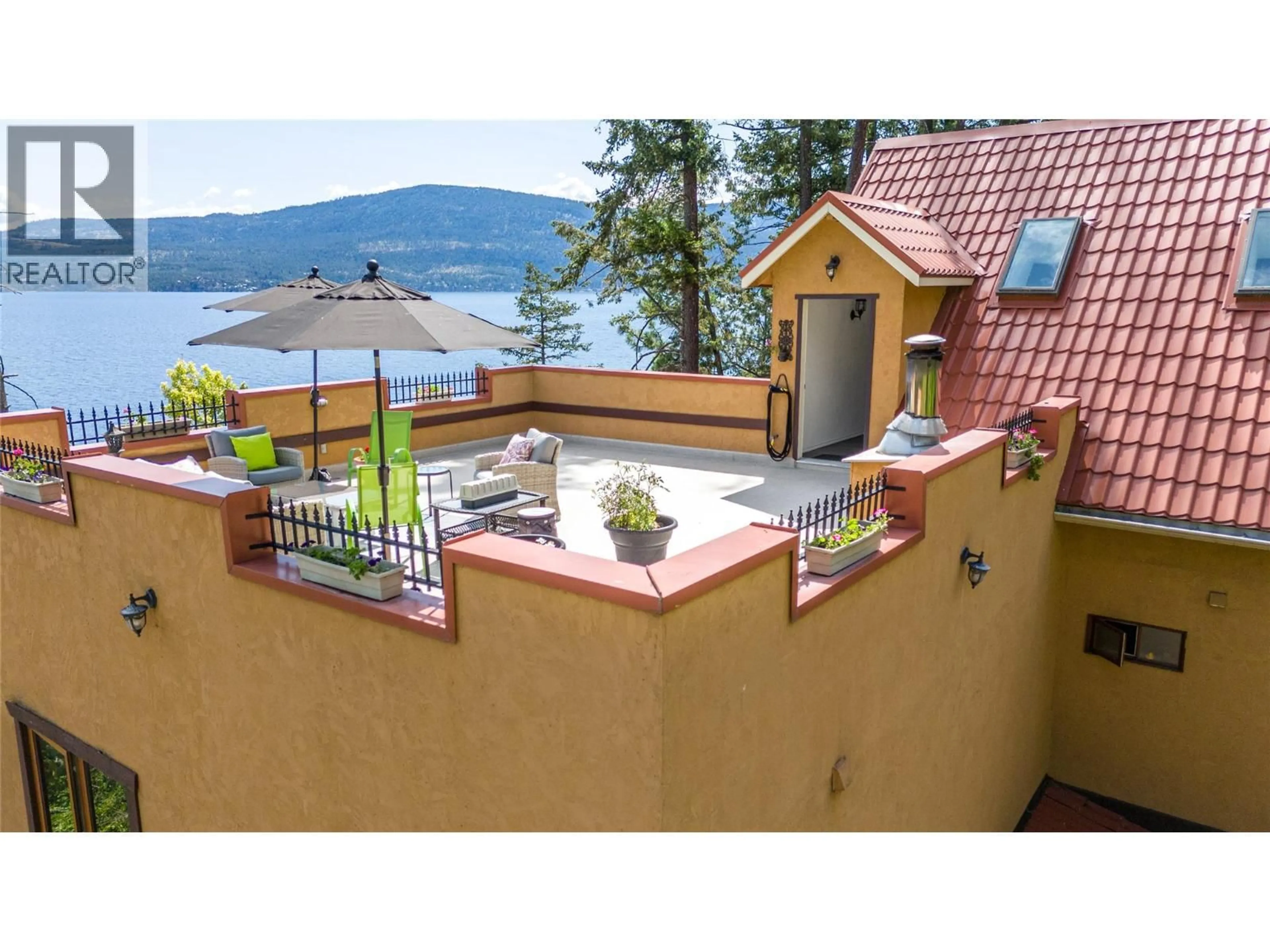 Balcony in the apartment, water/lake/river/ocean view for 56 NERIE ROAD, Vernon British Columbia V1H2E4