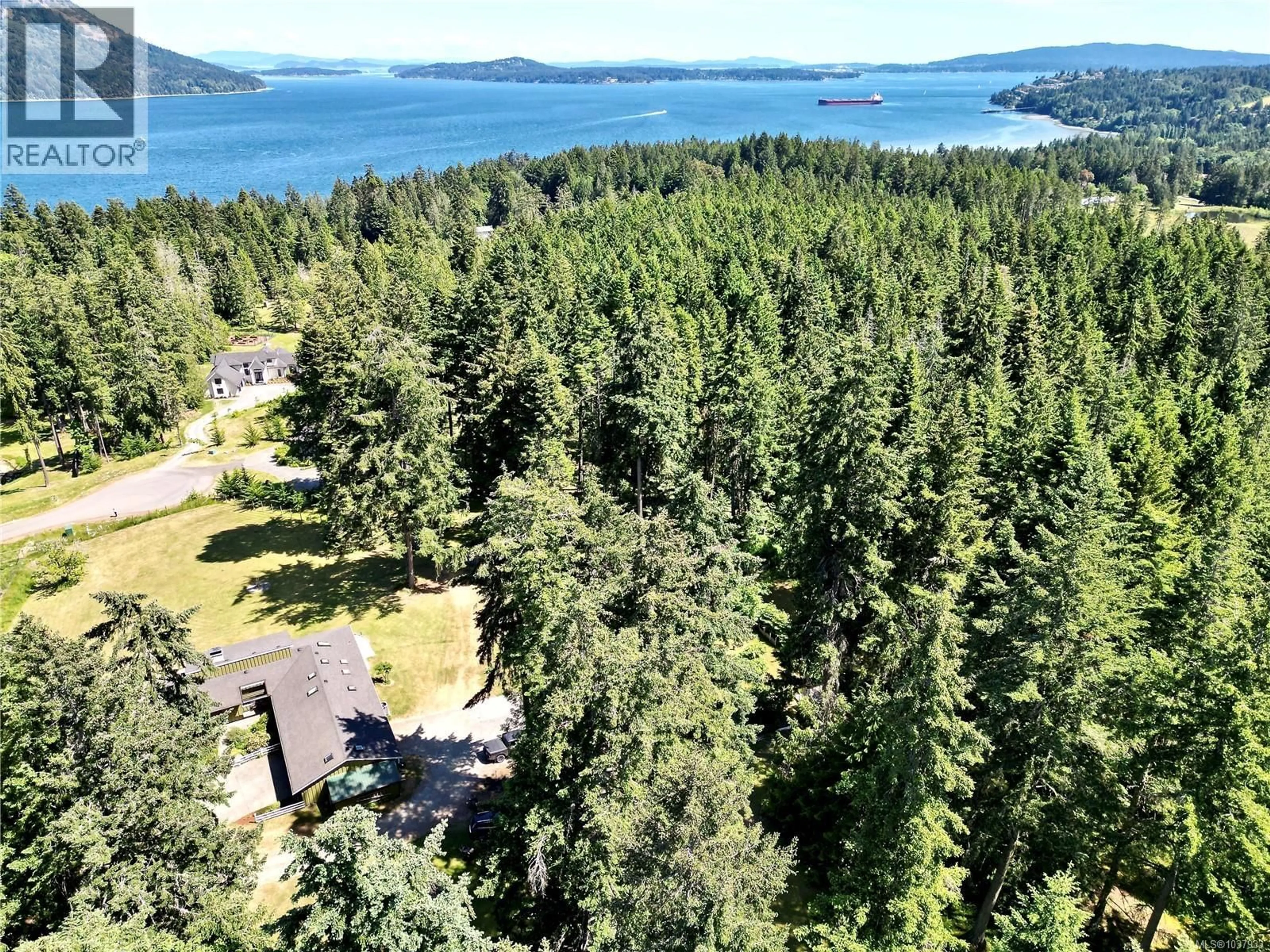 A pic from outside/outdoor area/front of a property/back of a property/a pic from drone, water/lake/river/ocean view for 956 CHERRY POINT ROAD, Cowichan Bay British Columbia V0R1N2