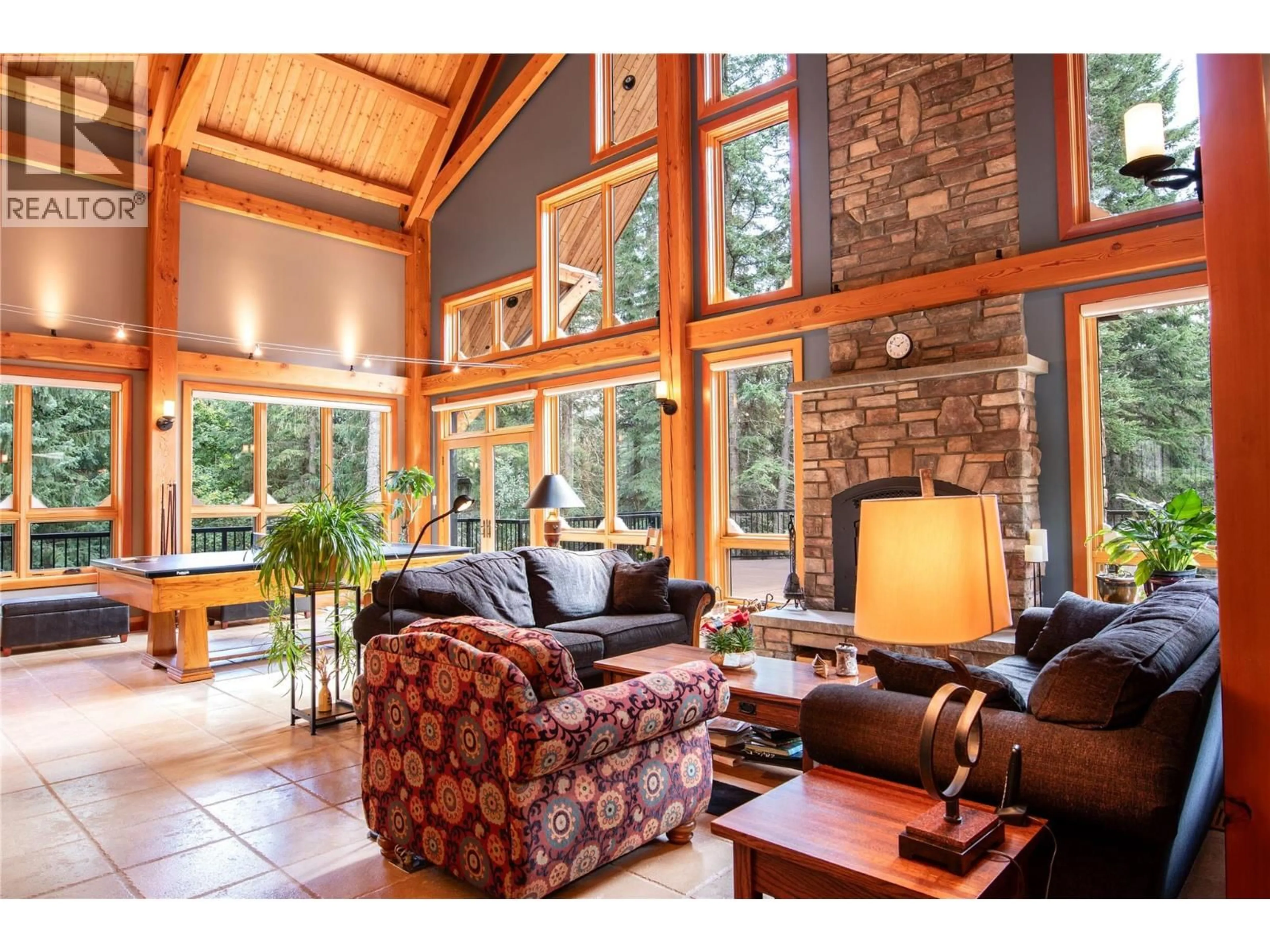 Living room with furniture, wood/laminate floor for 2480 GOLDEN DONALD UPPER ROAD, Golden British Columbia V0A1H1