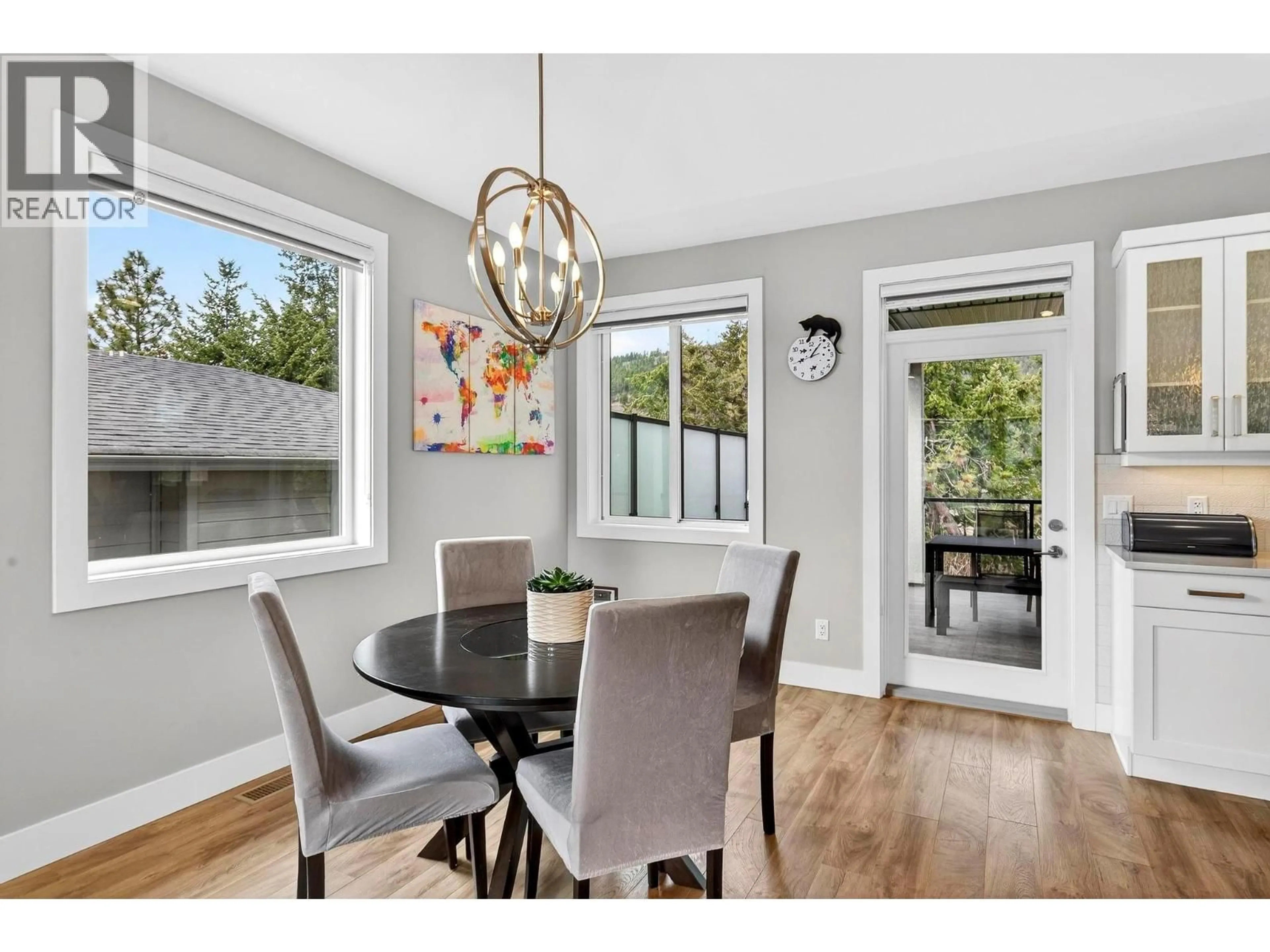 Dining room, wood/laminate floor for 3006 IRONRIDGE PLACE, West Kelowna British Columbia V4T3L5