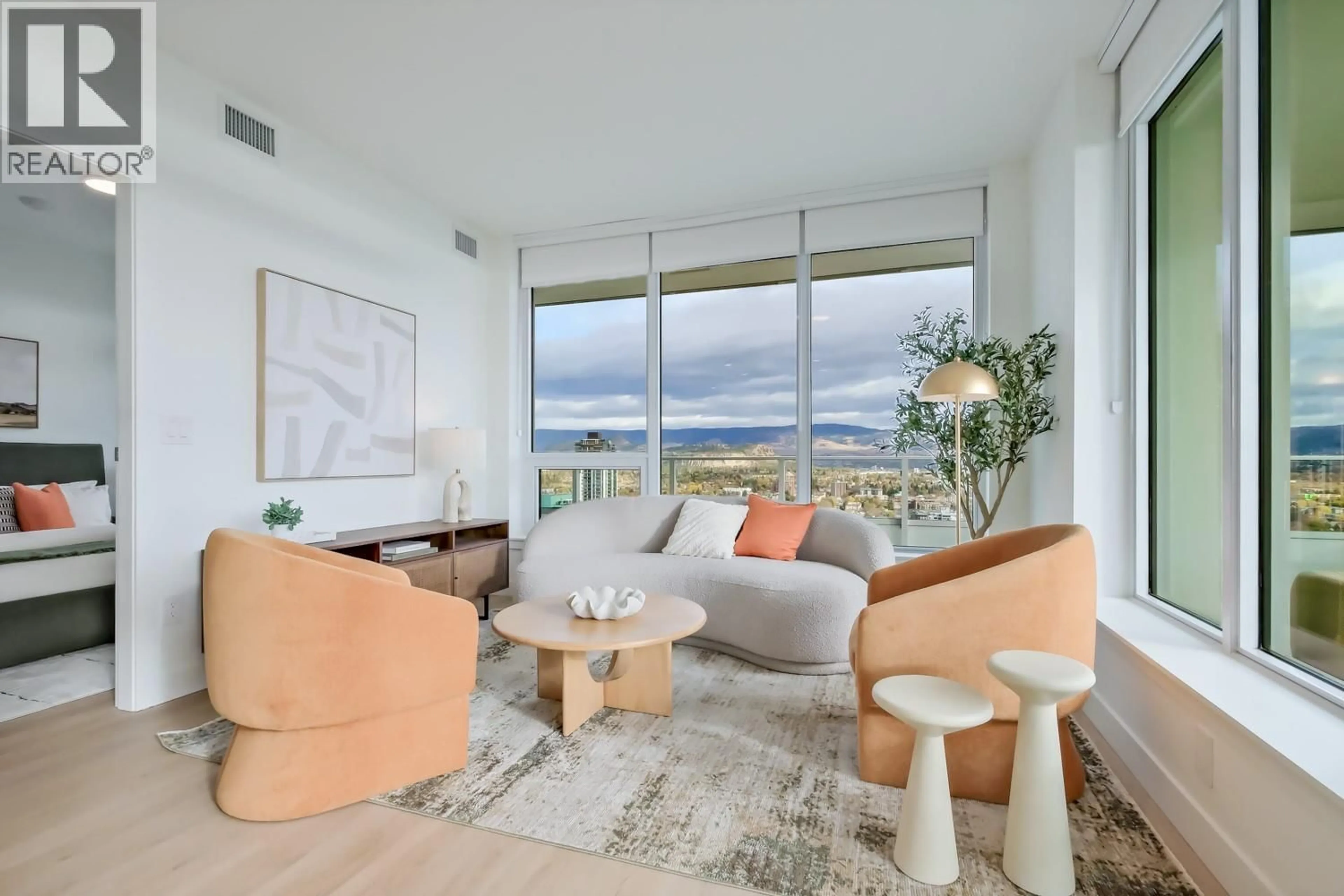 Living room with furniture, unknown for 1904 - 238 LEON AVENUE, Kelowna British Columbia V1Y0N6