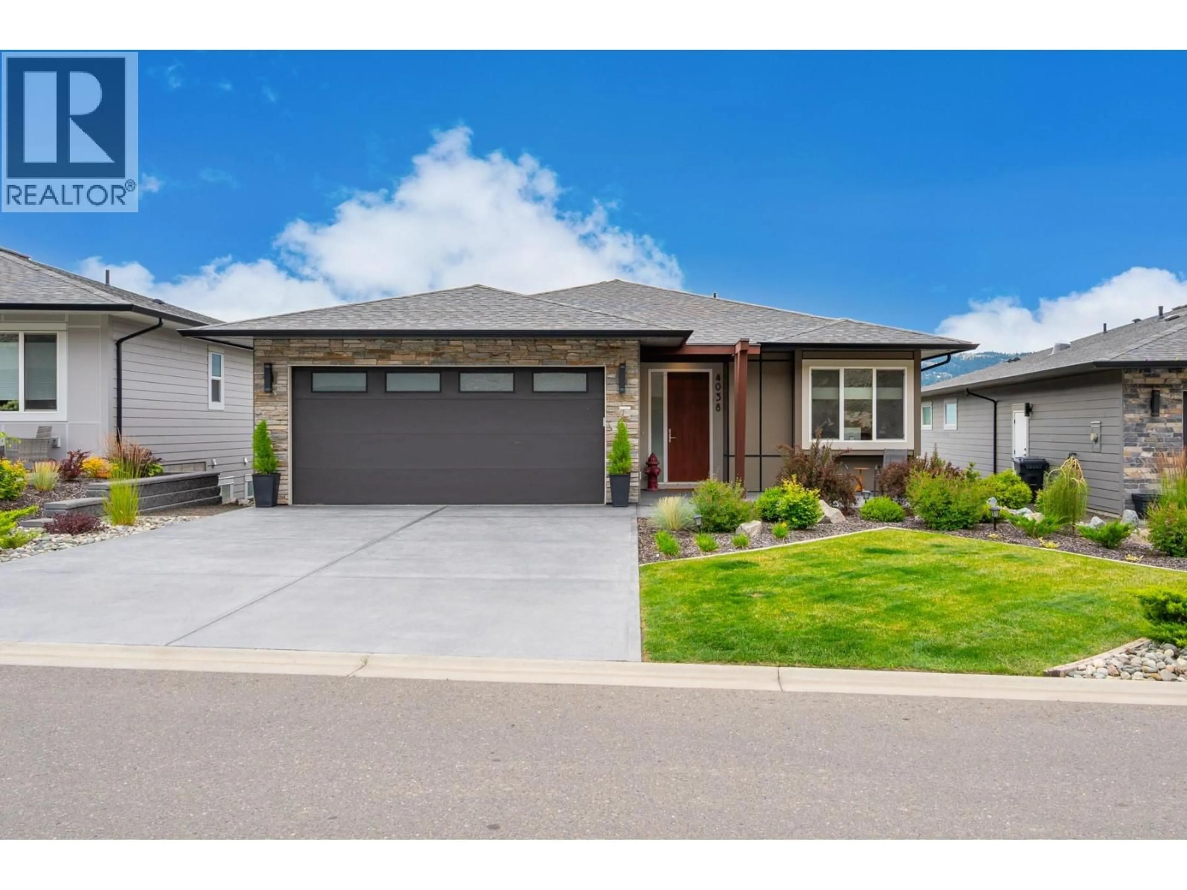 Home with brick exterior material, street for 4038 RIO VISTA WAY, Kamloops British Columbia V2H0E1