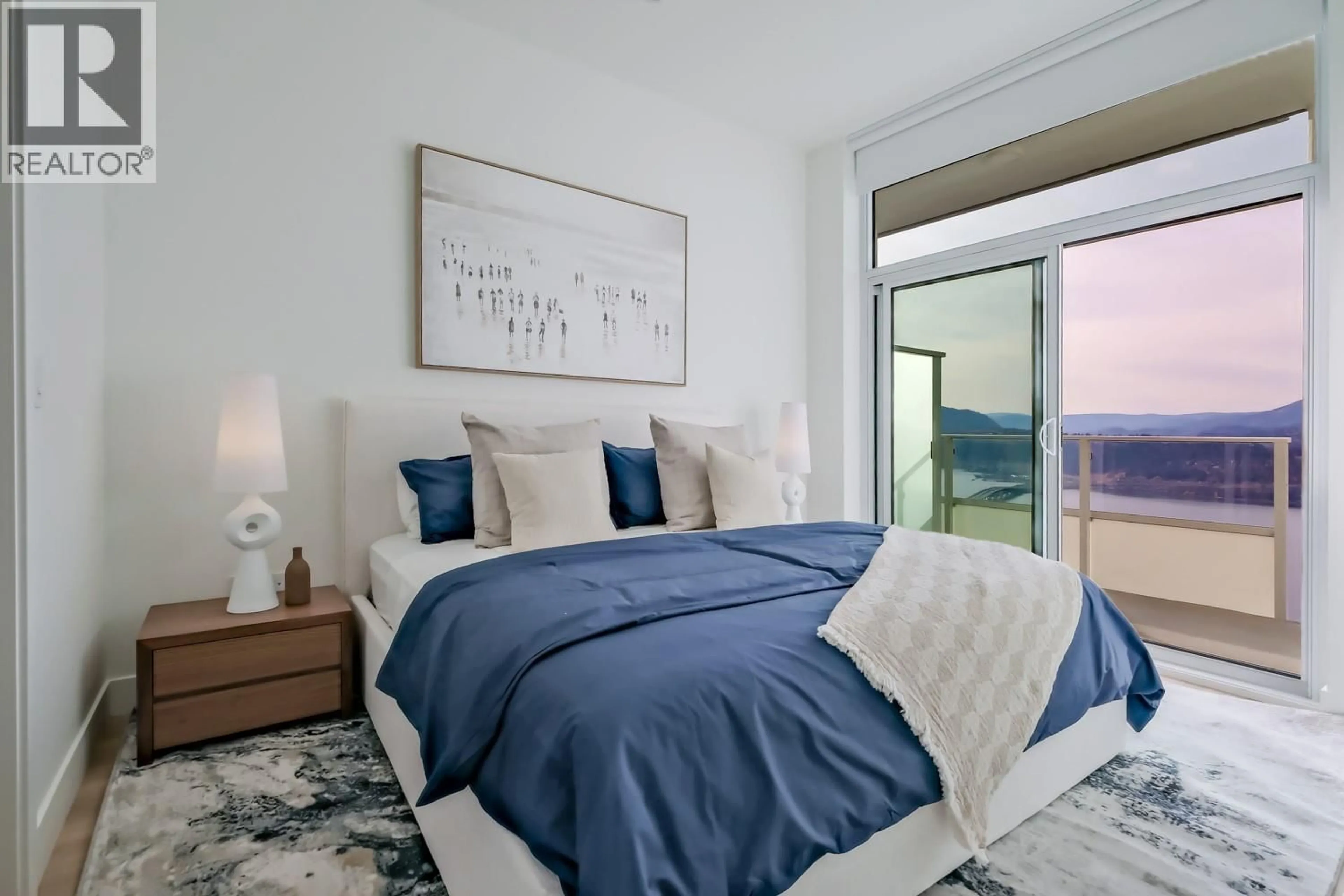 Bedroom with bed, unknown for 1809 - 1626 WATER STREET, Kelowna British Columbia V1Y1J9