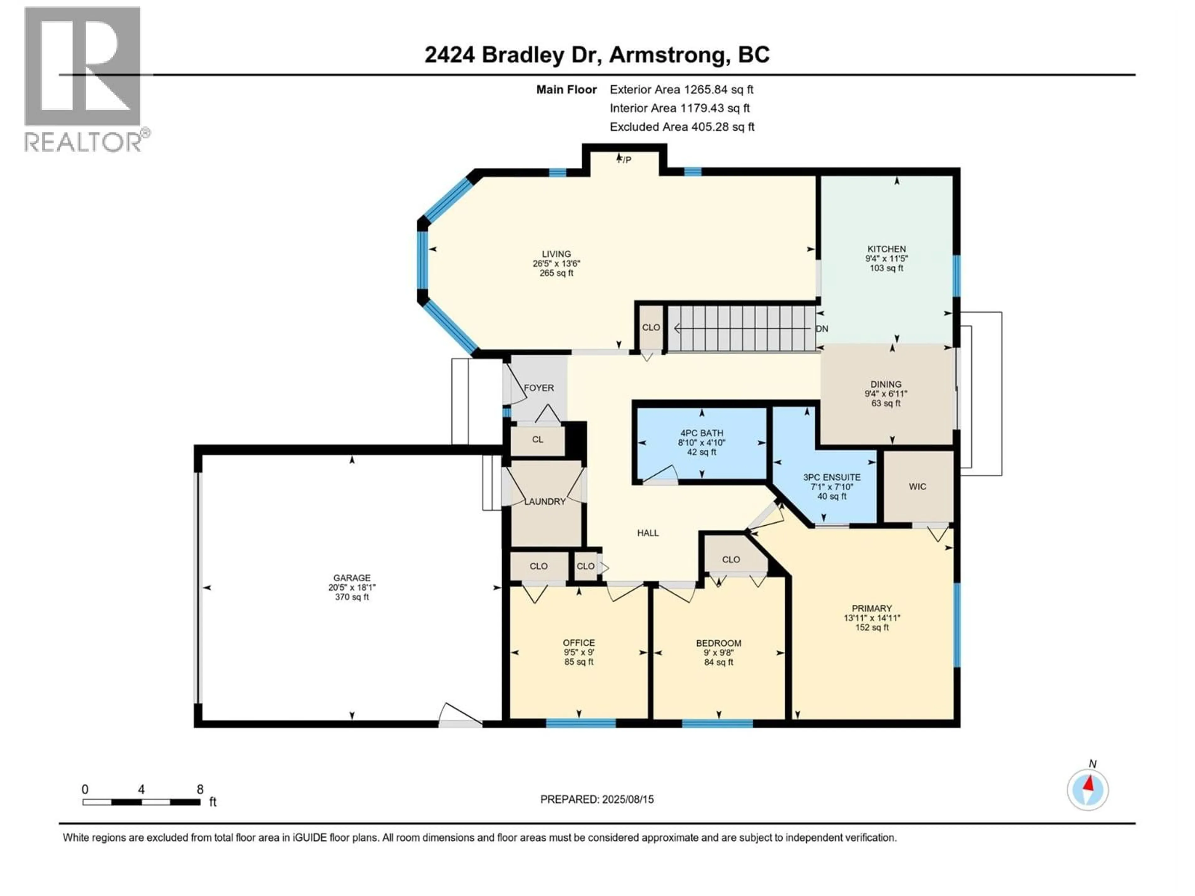 Floor plan for 2424 BRADLEY DRIVE, Armstrong British Columbia V4Y0C4