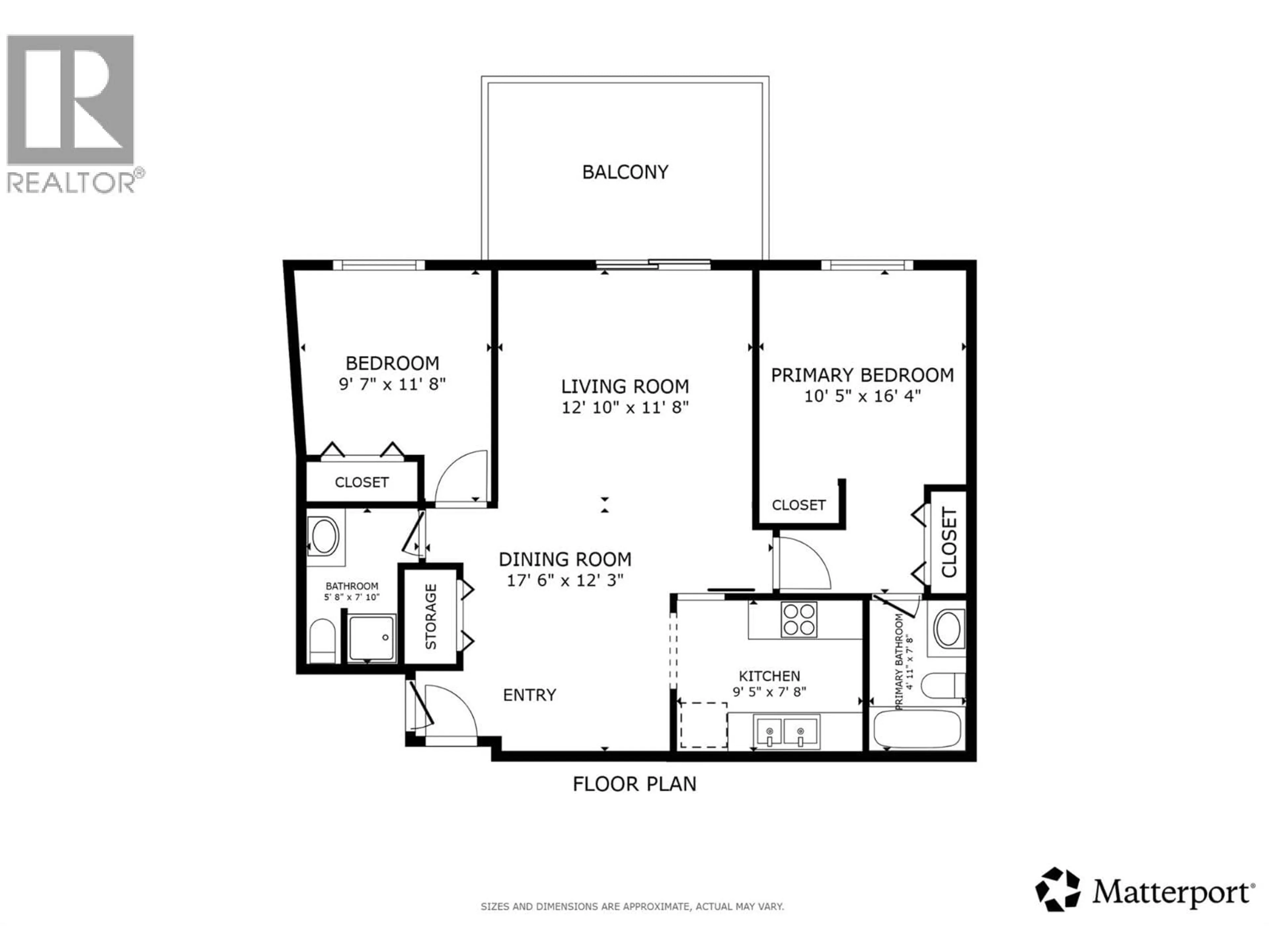 Floor plan for 412 - 3180 DE MONTREUIL COURT, Kelowna British Columbia V1W3W4