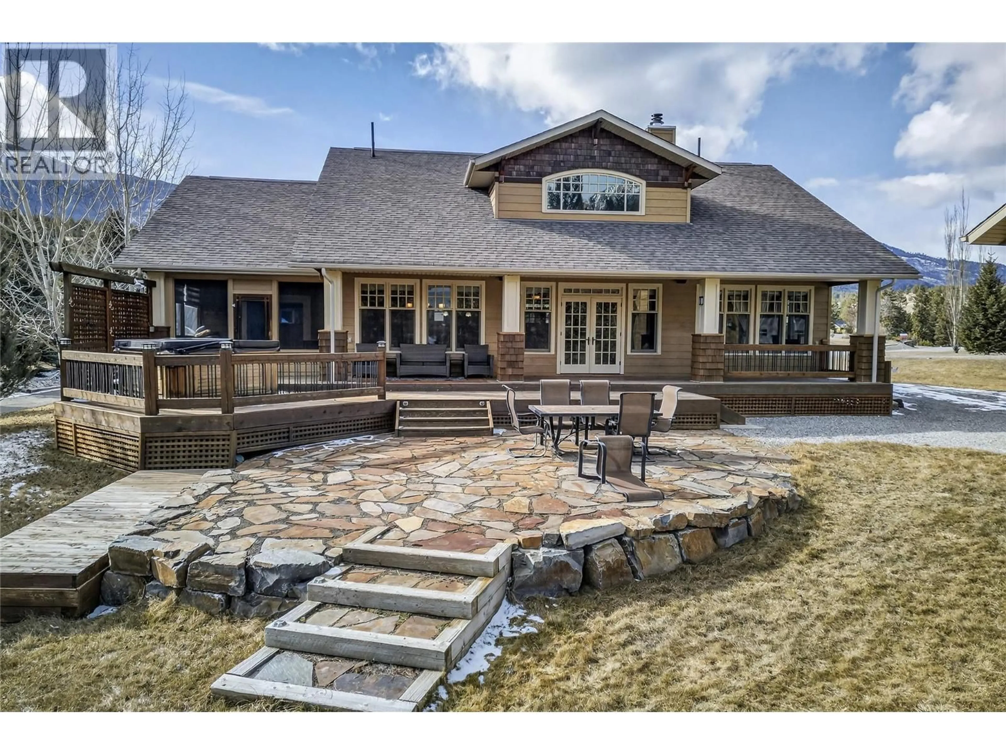 Patio, mountain view for 6880 COLUMBIA RIDGE DRIVE, Fairmont Hot Springs British Columbia V0B1L2