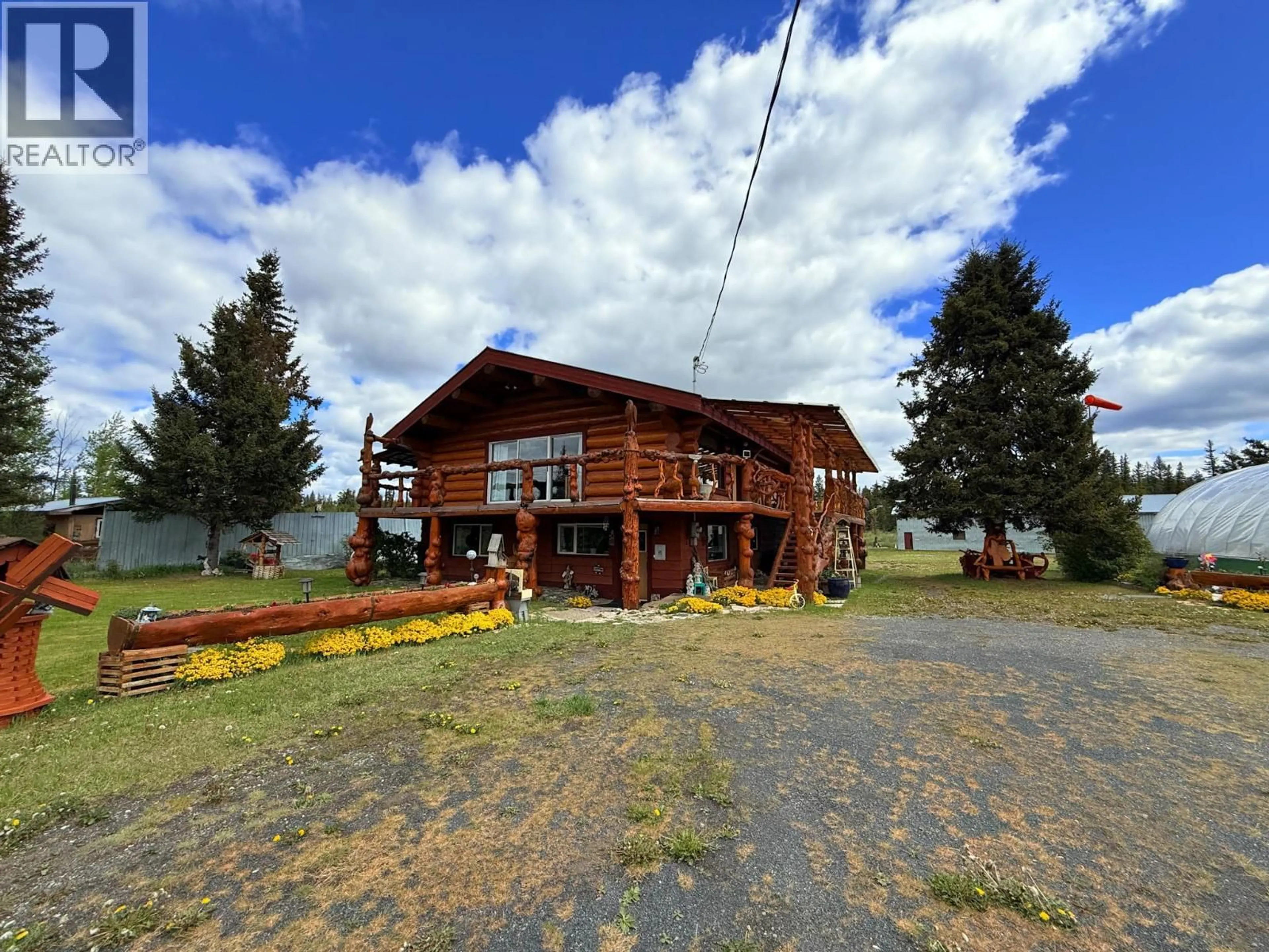 A pic from outside/outdoor area/front of a property/back of a property/a pic from drone, building for 9736 97 CARIBOO HIGHWAY, Clinton British Columbia V0K1K0