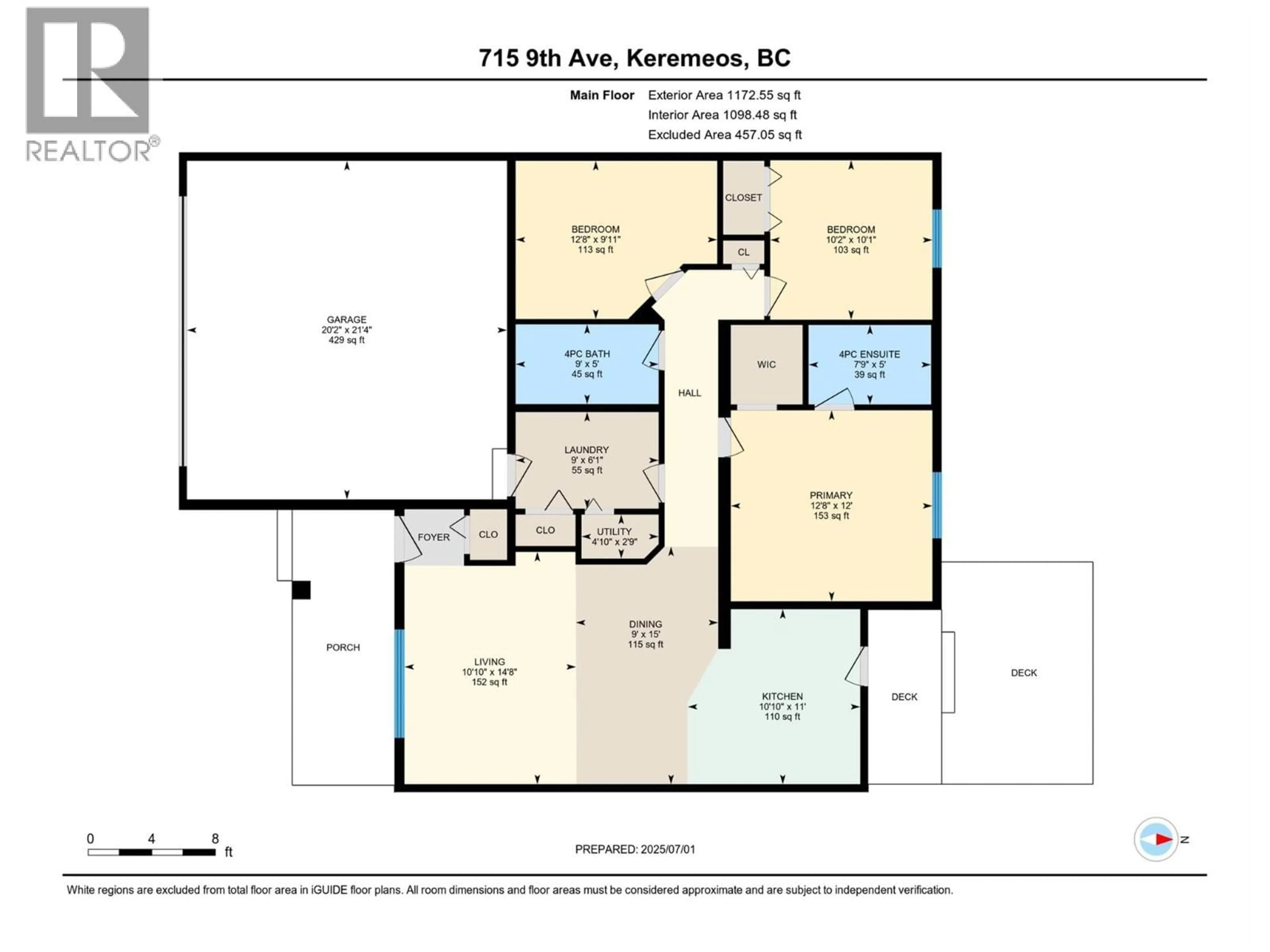 Floor plan for 715 9TH AVENUE, Keremeos British Columbia V0X1N3