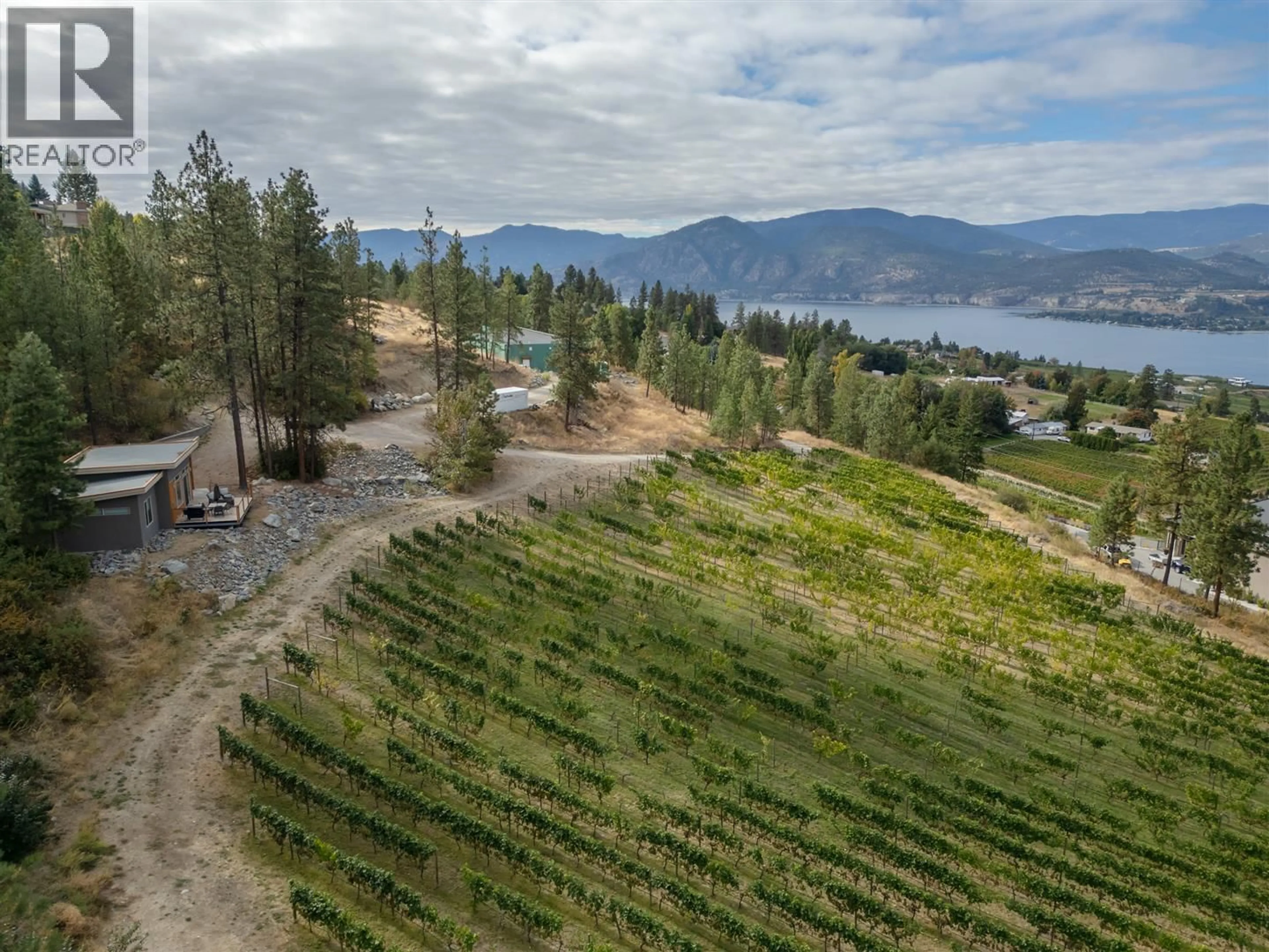 A pic from outside/outdoor area/front of a property/back of a property/a pic from drone, water/lake/river/ocean view for 2864 ARAWANA ROAD, Naramata British Columbia V0H1N1