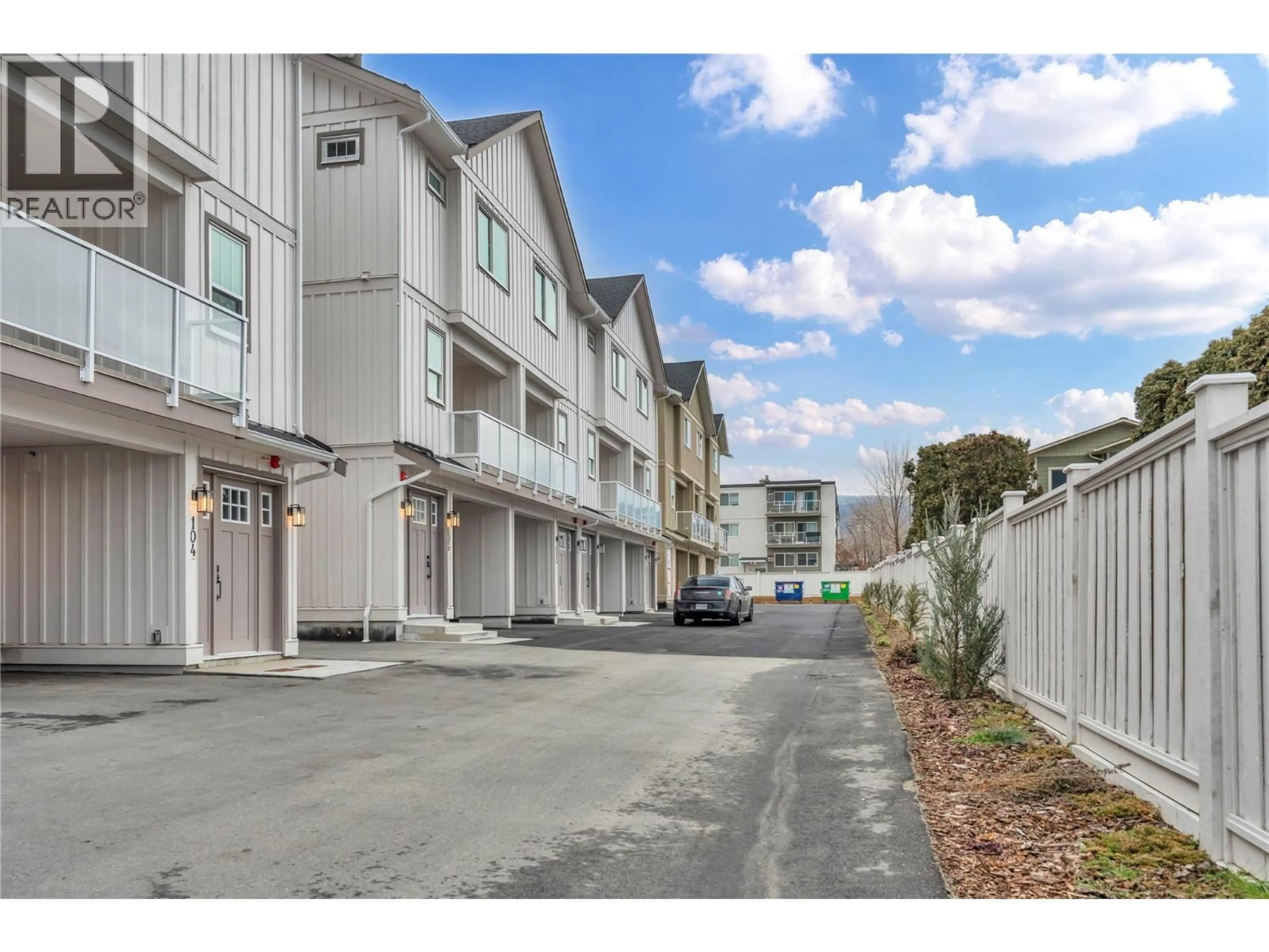 A pic from outside/outdoor area/front of a property/back of a property/a pic from drone, street for 107 - 784 ARGYLE STREET, Penticton British Columbia V2A0J6