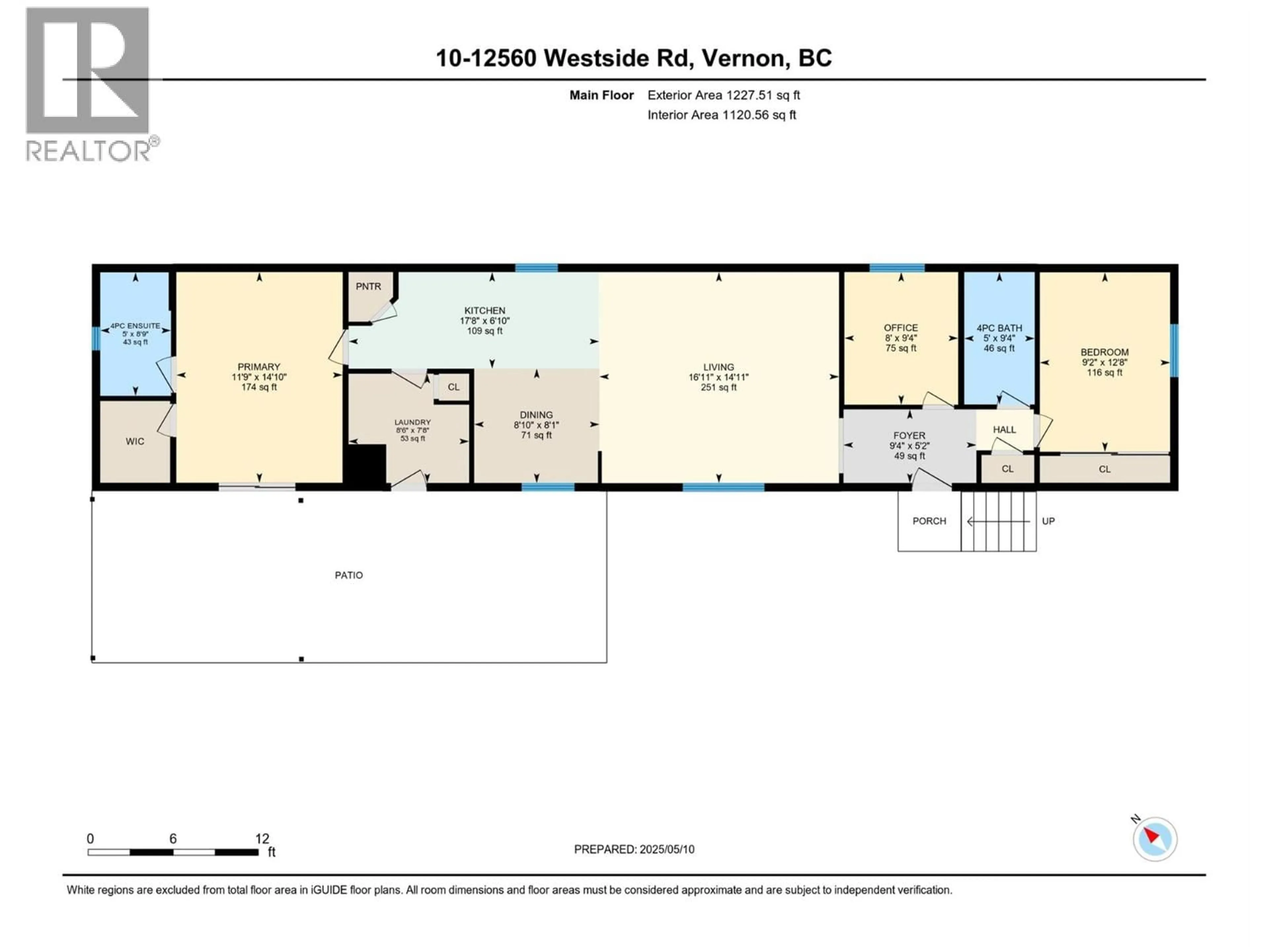 Floor plan for 10 - 12560 WESTSIDE ROAD, Vernon British Columbia V1H1S9