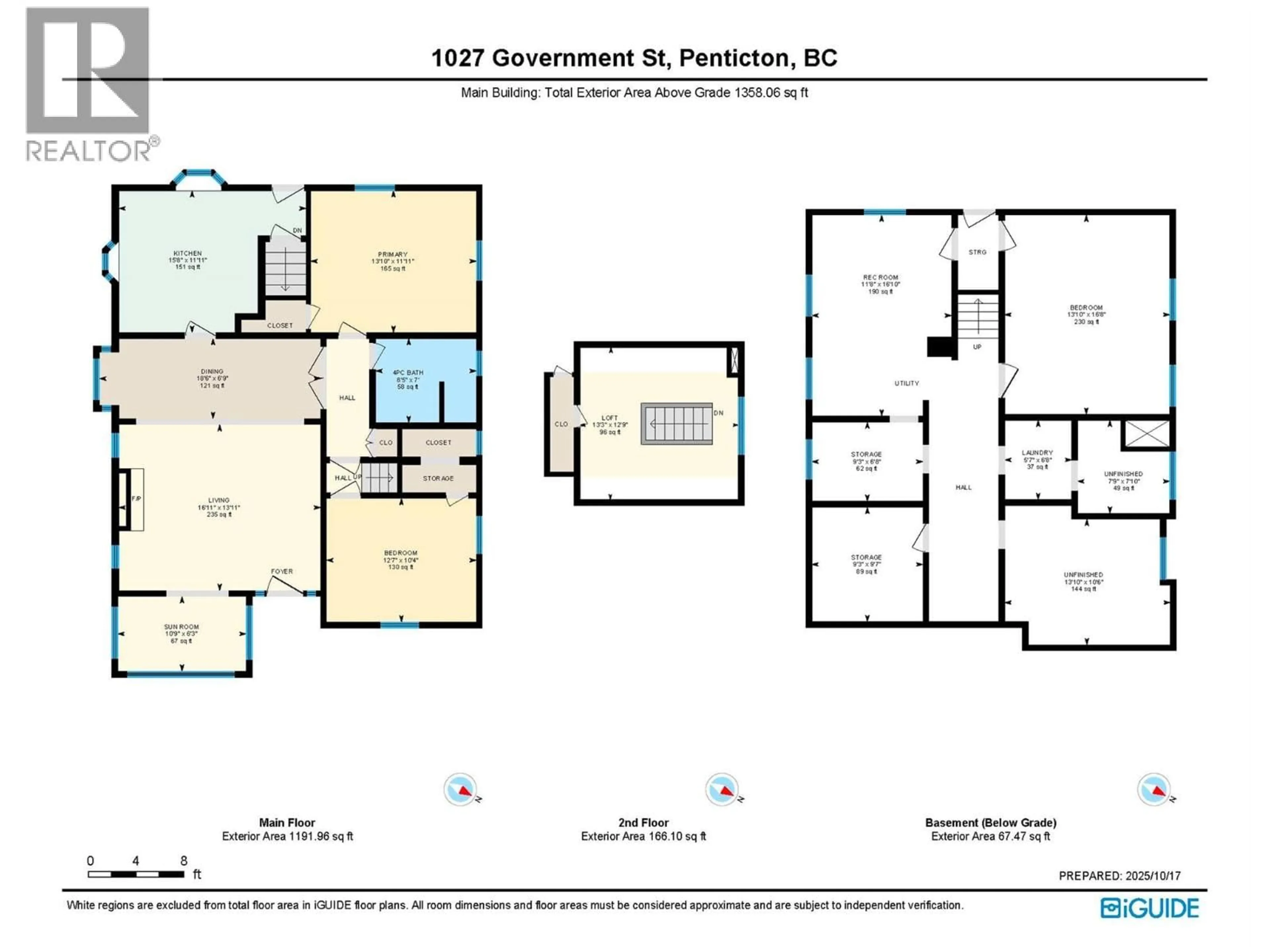 Floor plan for 1027 GOVERNMENT STREET, Penticton British Columbia V2A4T9
