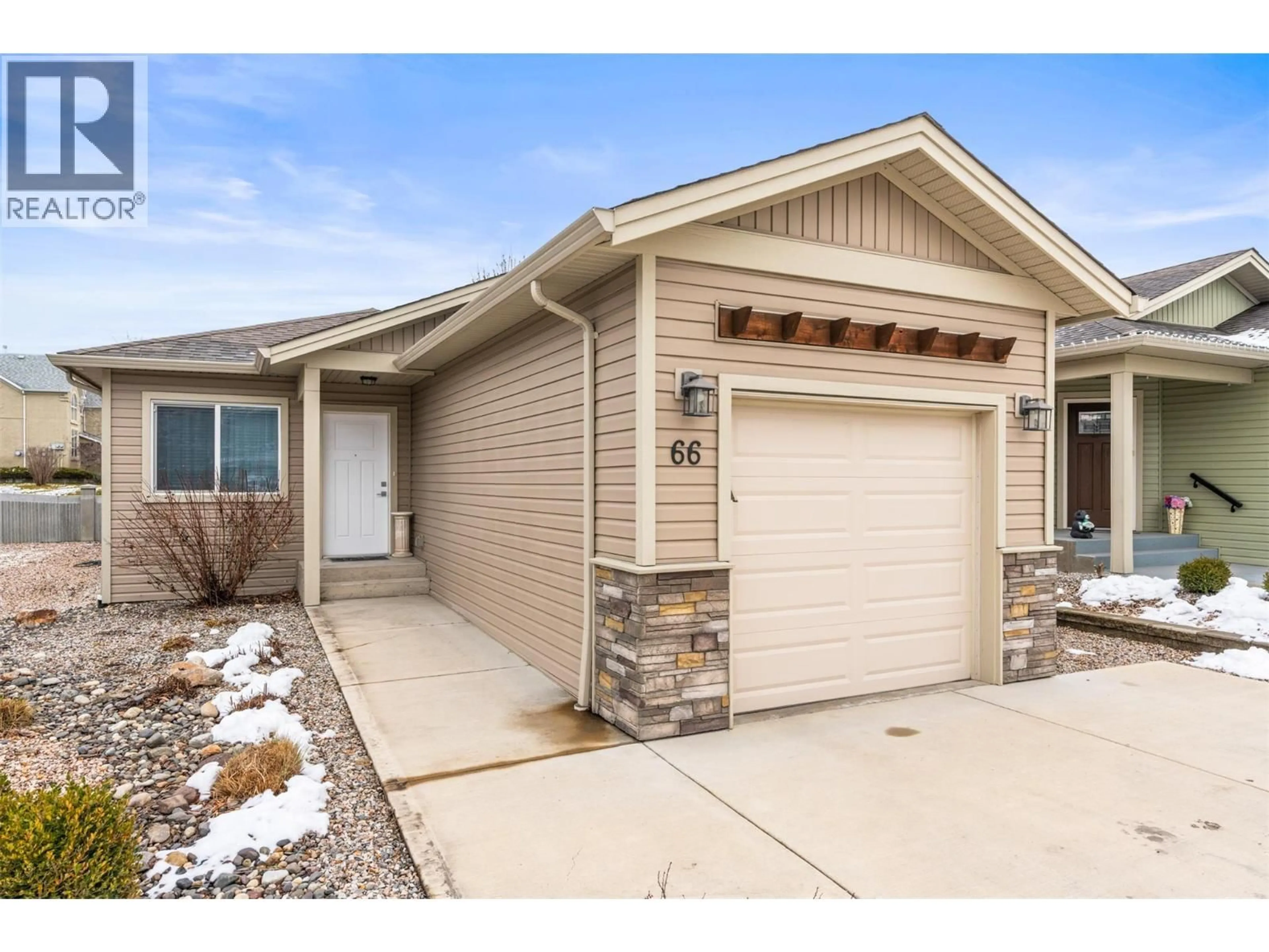 Home with brick exterior material, street for 66 - 2100 55 AVENUE, Vernon British Columbia V1T9Y6