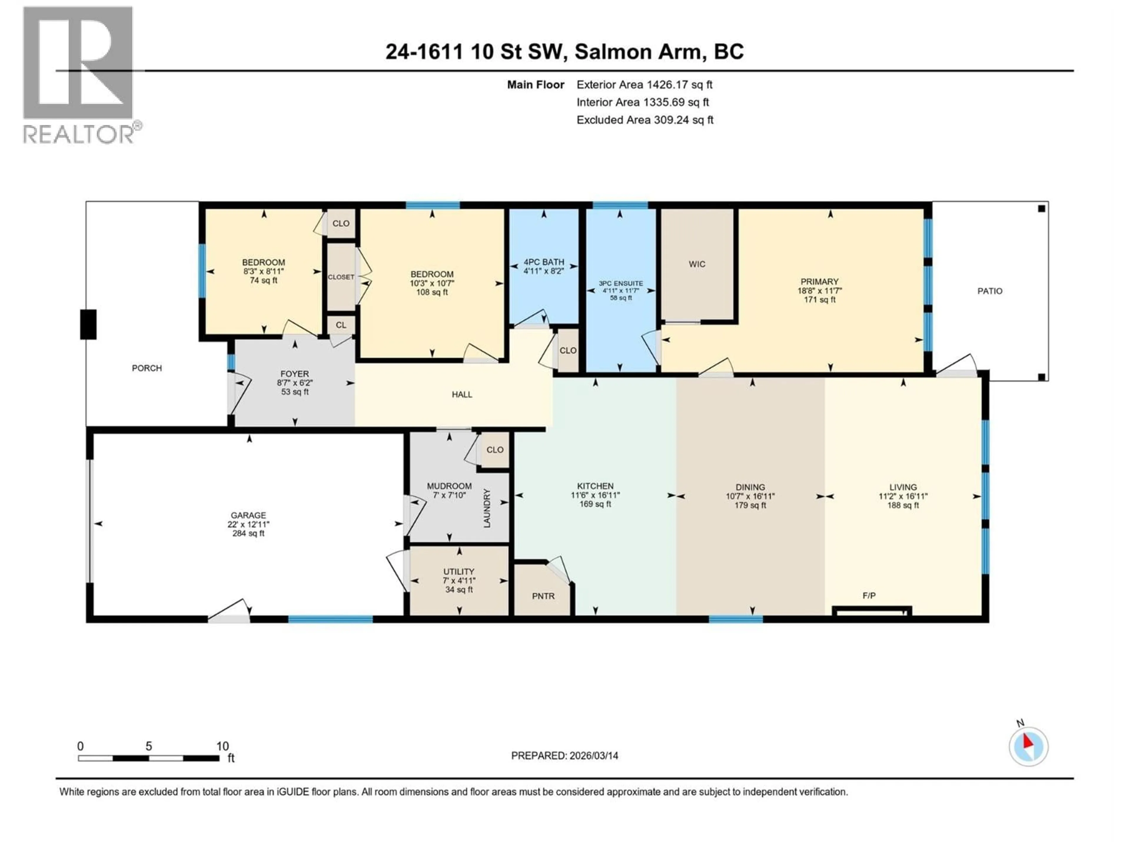 Floor plan for 24 - 1611 10 STREET SOUTHWEST, Salmon Arm British Columbia V1E0C8