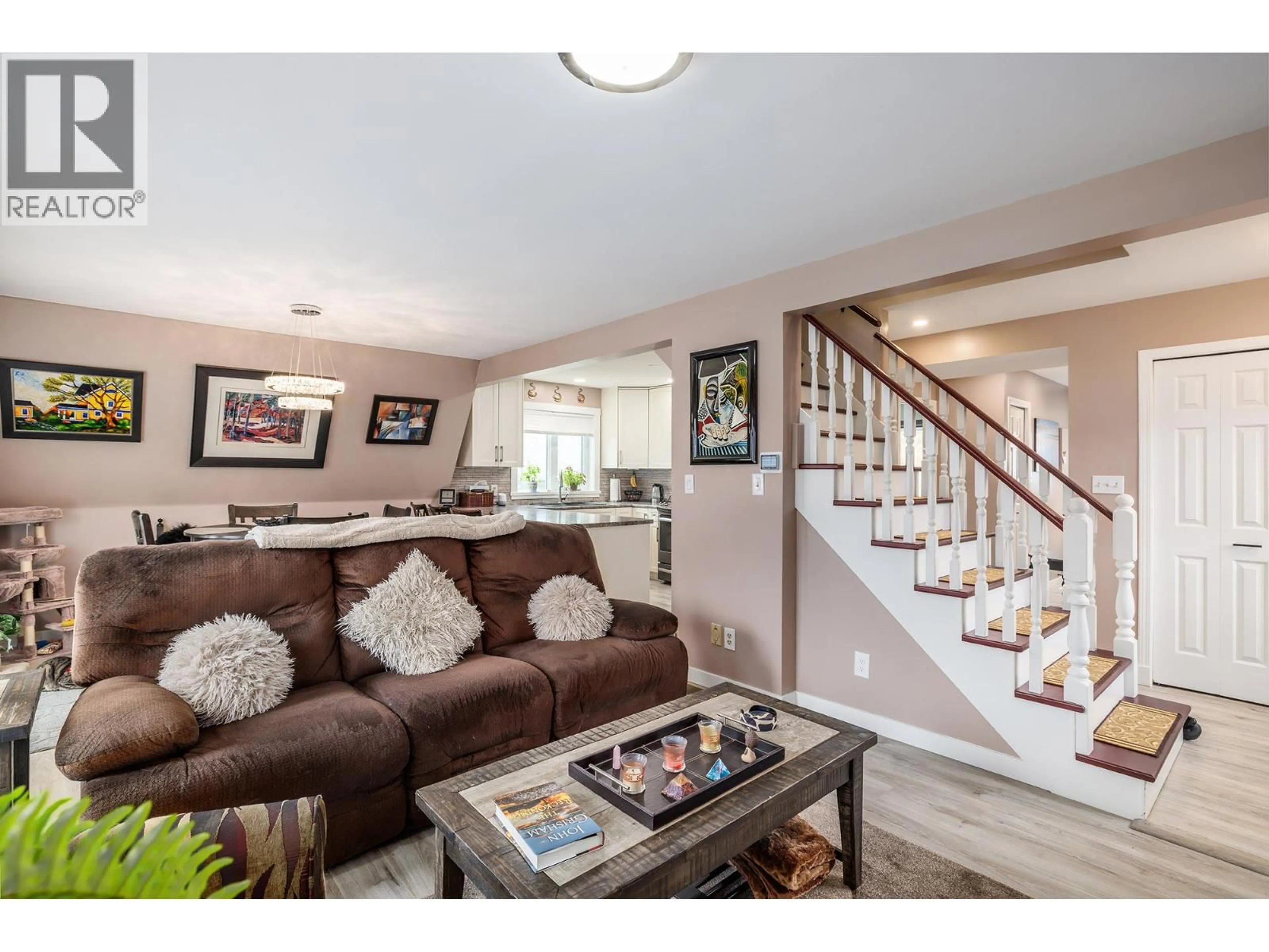 Living room with furniture, unknown for 682 COUGAR STREET, Vernon British Columbia V1H2A1