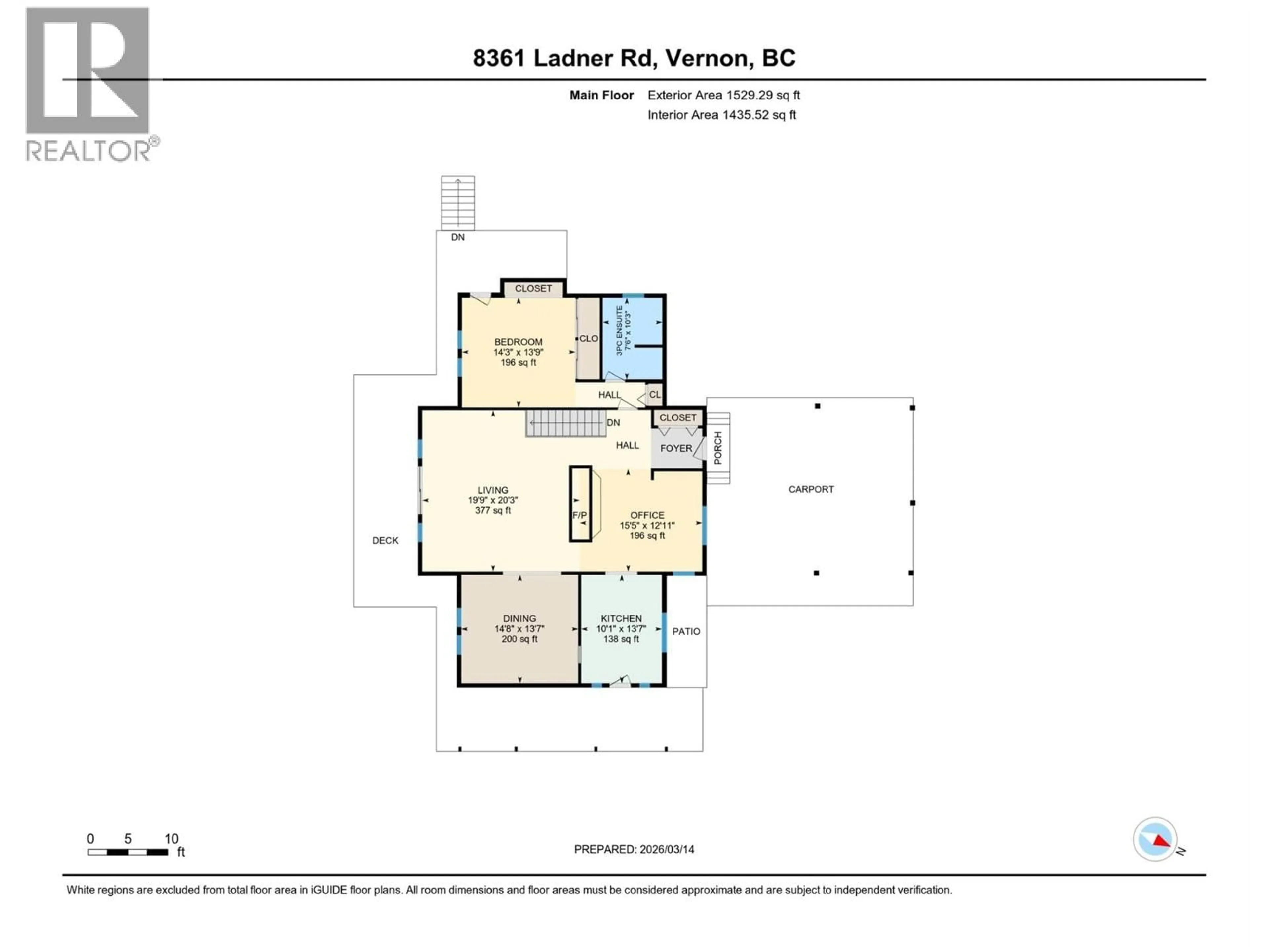 Floor plan for 8361 LADNER ROAD, Vernon British Columbia V1B3M8
