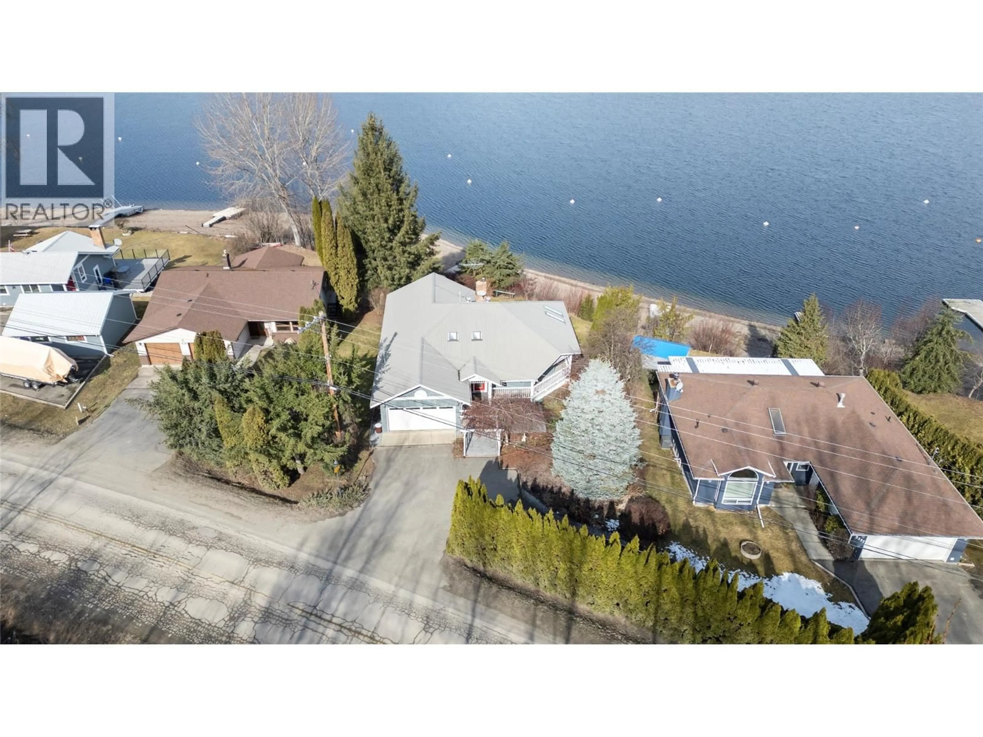 A pic from outside/outdoor area/front of a property/back of a property/a pic from drone, water/lake/river/ocean view for 3533 EAGLE BAY ROAD, Blind Bay British Columbia V0E1H1