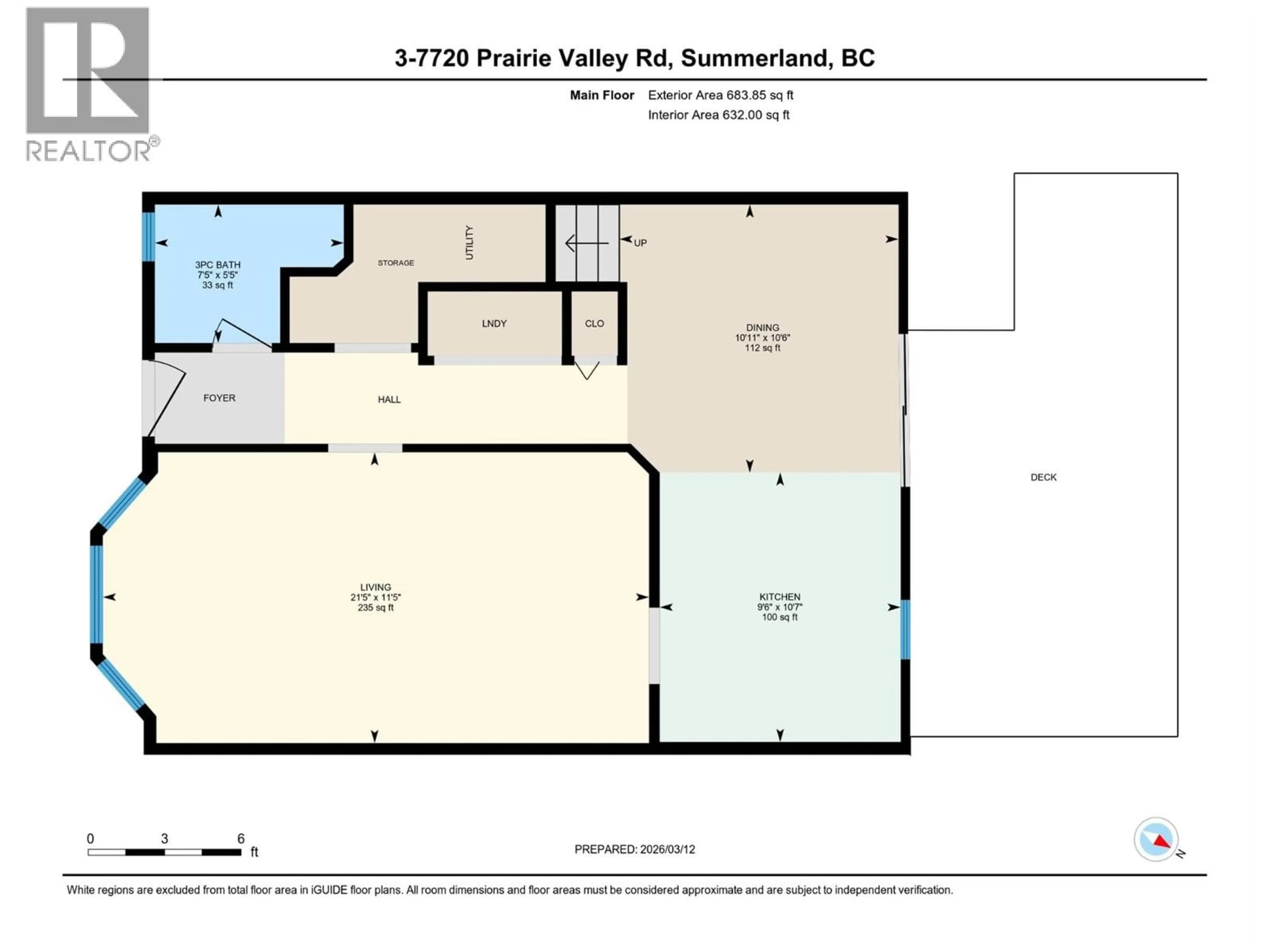 Floor plan for 3 - 7720 PRAIRIE VALLEY ROAD, Summerland British Columbia V0H1Z4