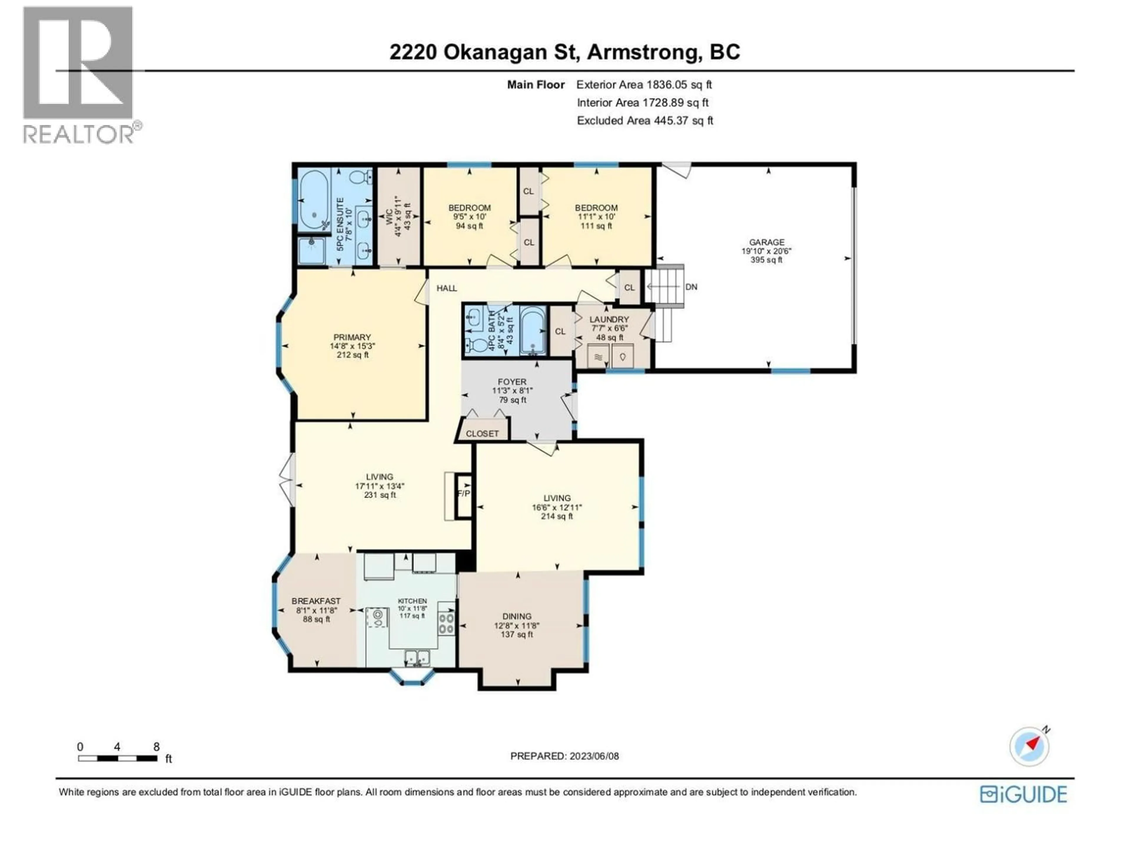 Floor plan for 2220 OKANAGAN STREET, Armstrong British Columbia V4Y0B7