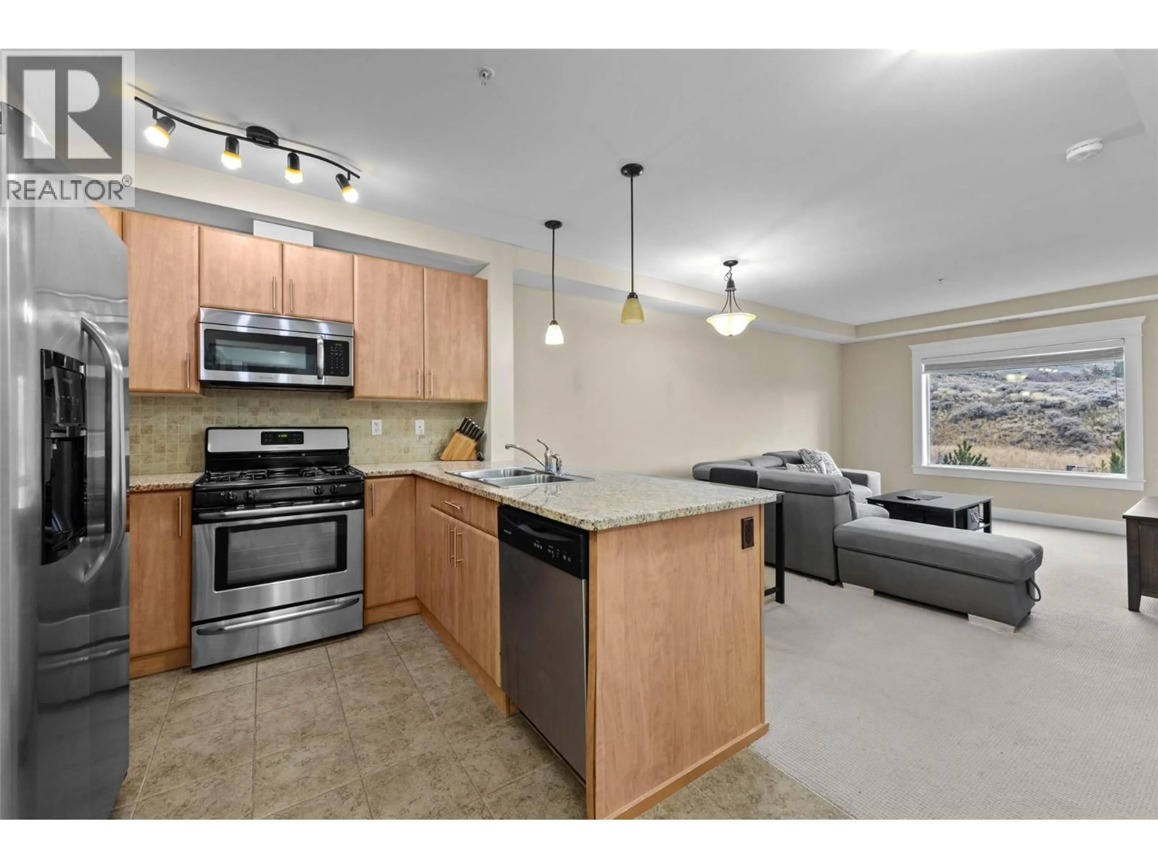 Open concept kitchen, unknown for 201 - 975 VICTORIA STREET WEST, Kamloops British Columbia V2C0C2