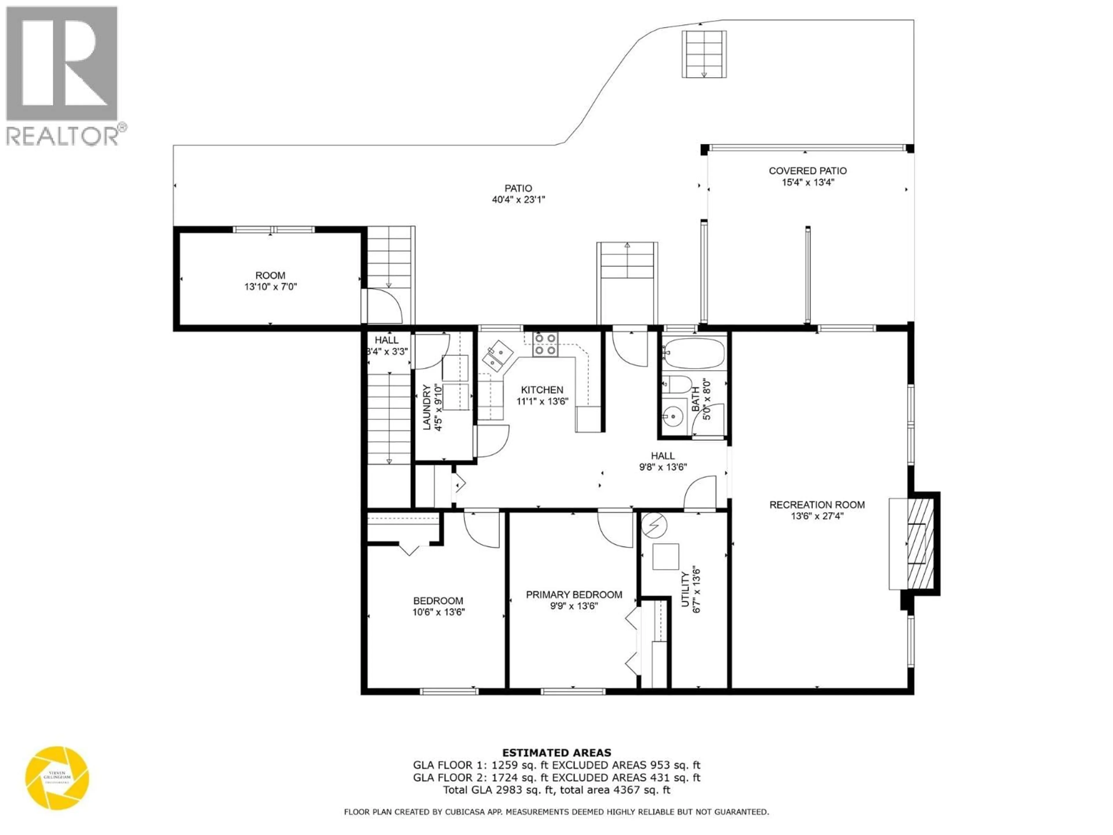 Floor plan for 2875 BANK ROAD, Kamloops British Columbia V2B6V5