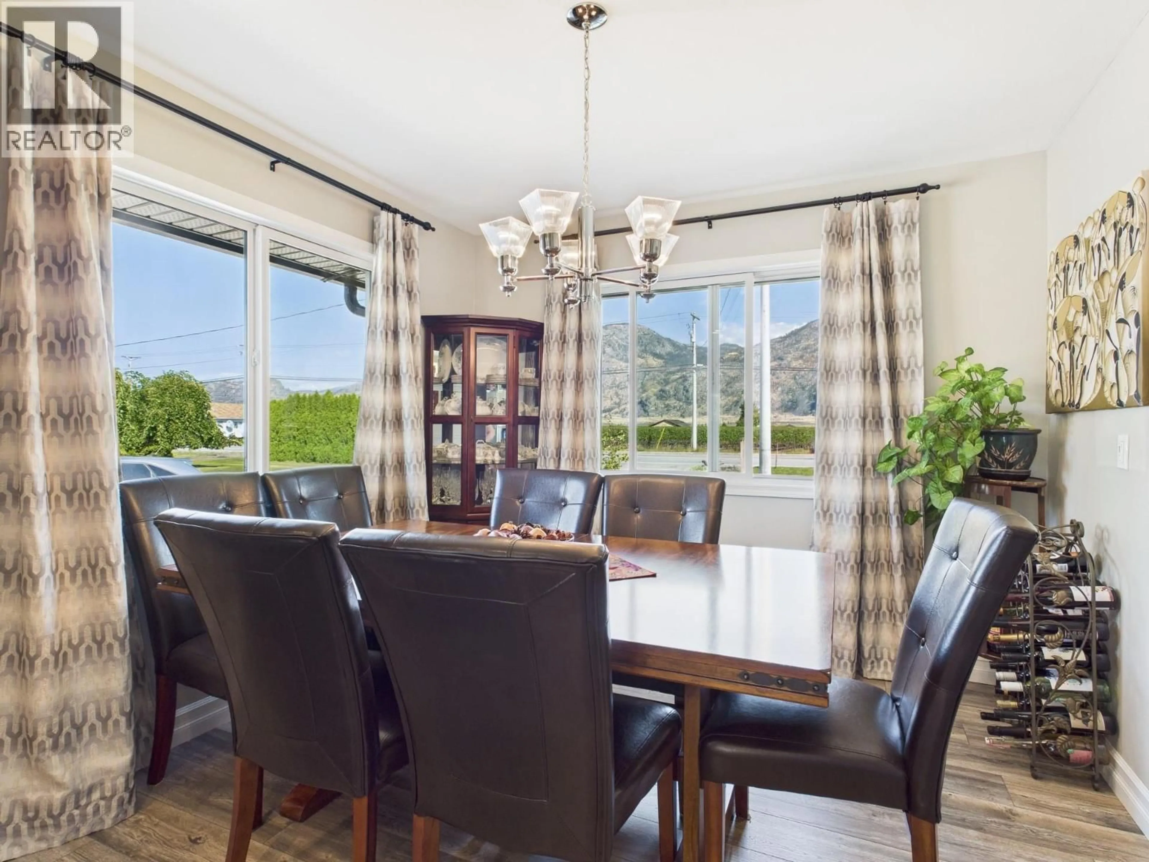Dining room, wood/laminate floor for 9806 HIGHWAY 97 OTHER, Osoyoos British Columbia V0H1V2