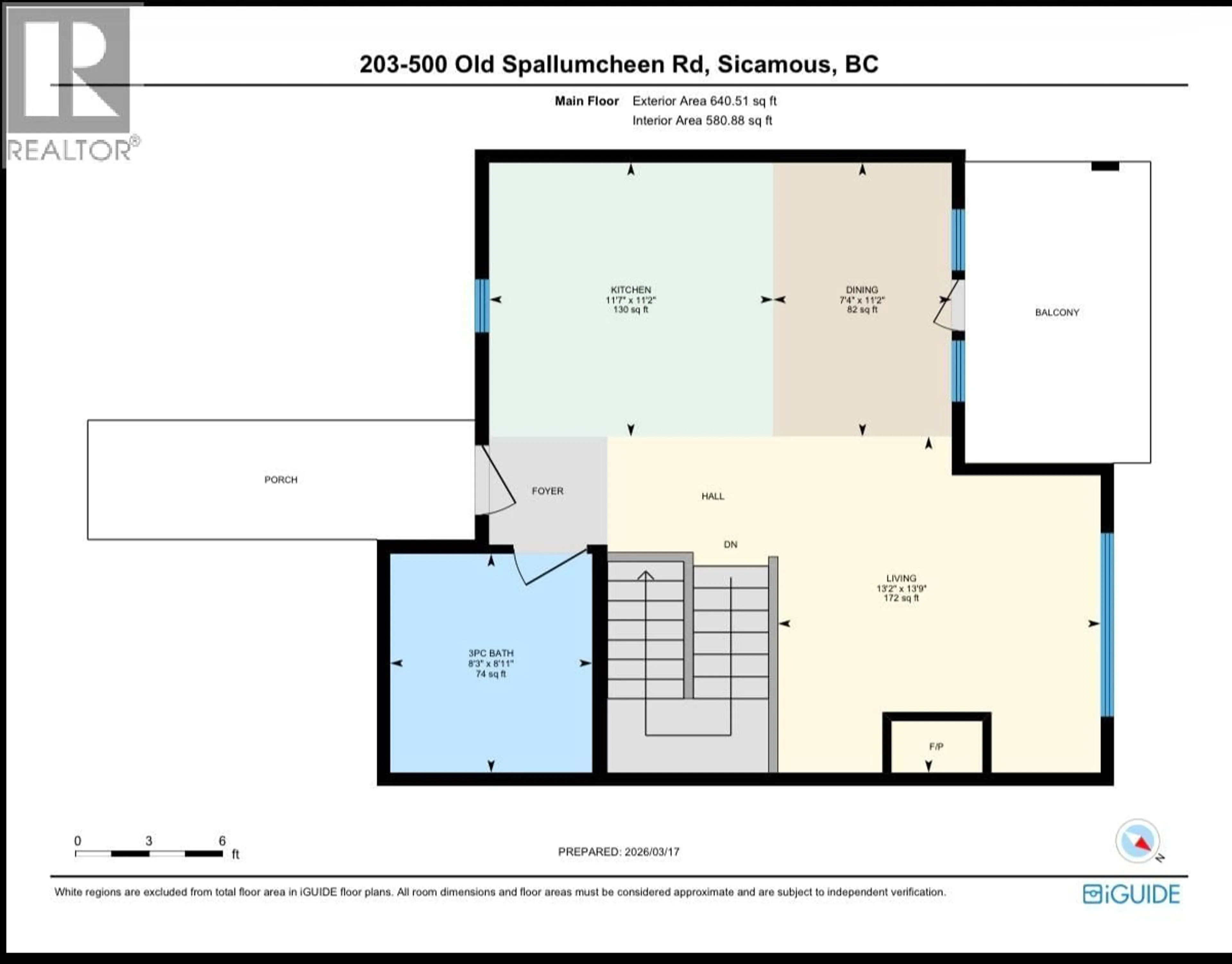 Floor plan for 203 - 500 OLD SPALLUMCHEEN ROAD, Sicamous British Columbia V0E2V3