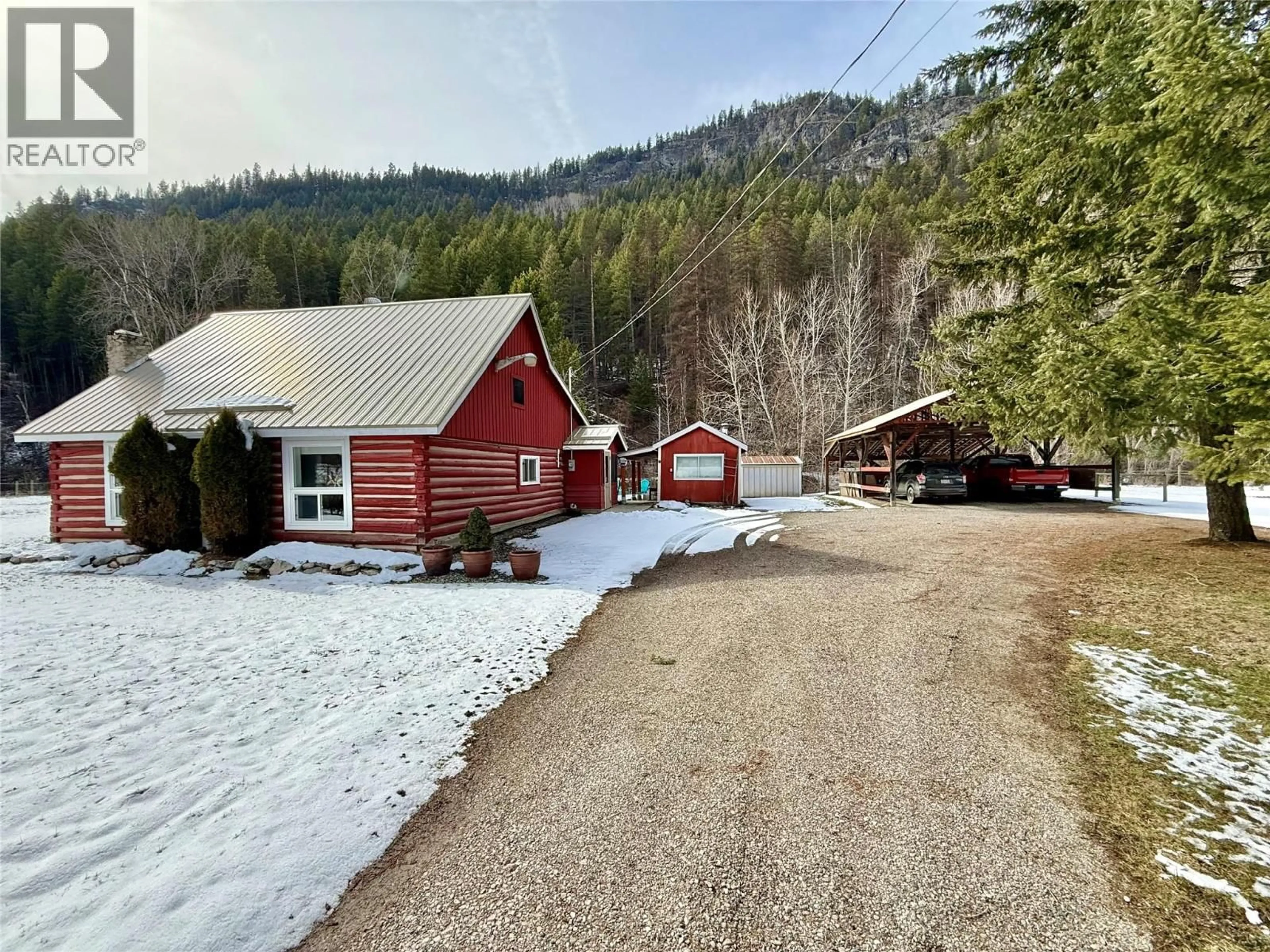 A pic from outside/outdoor area/front of a property/back of a property/a pic from drone, unknown for 12451 BROWN CREEK ROAD, Grand Forks British Columbia V0H1H8