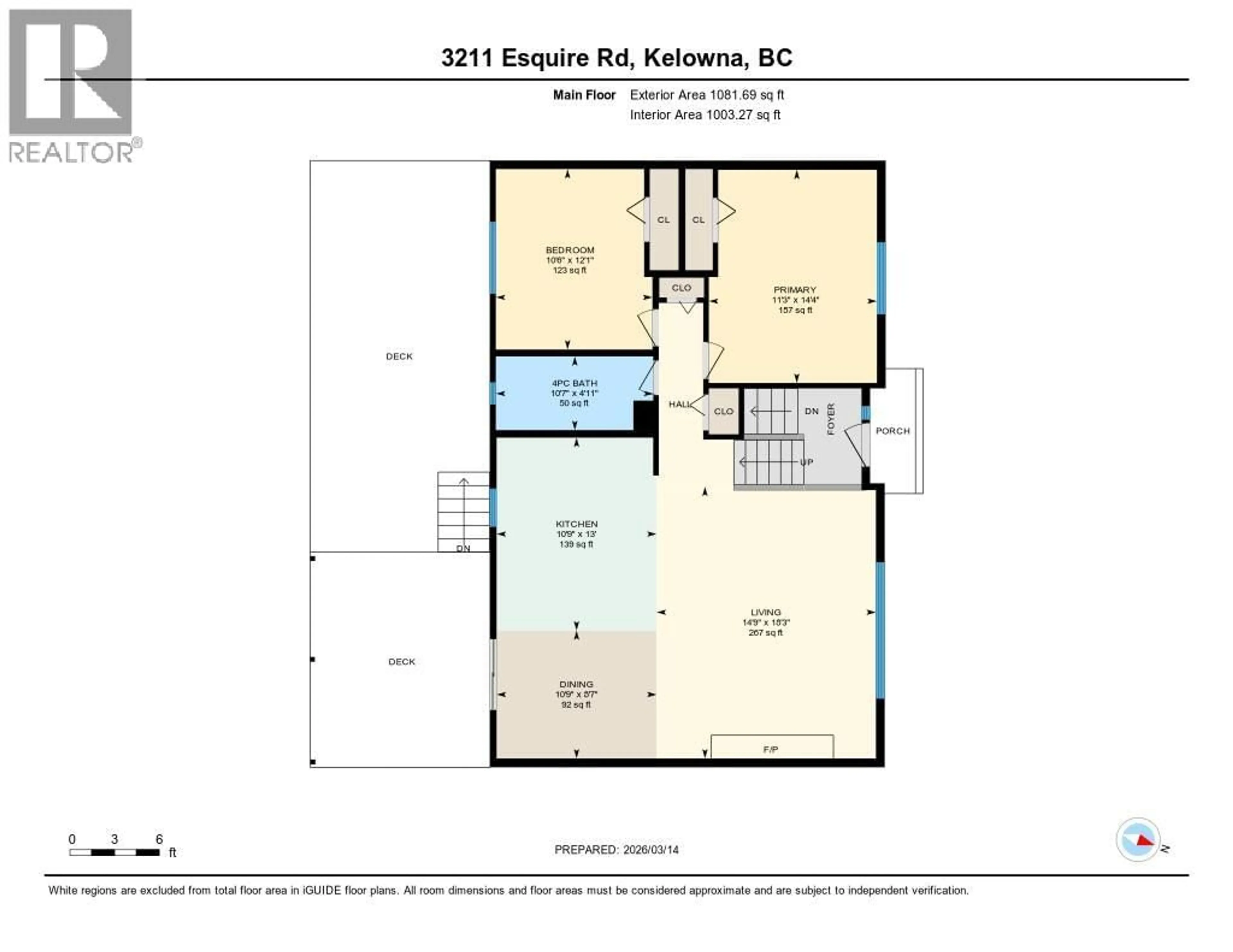 Floor plan for 3211 ESQUIRE ROAD, Ellison British Columbia V1X6M9