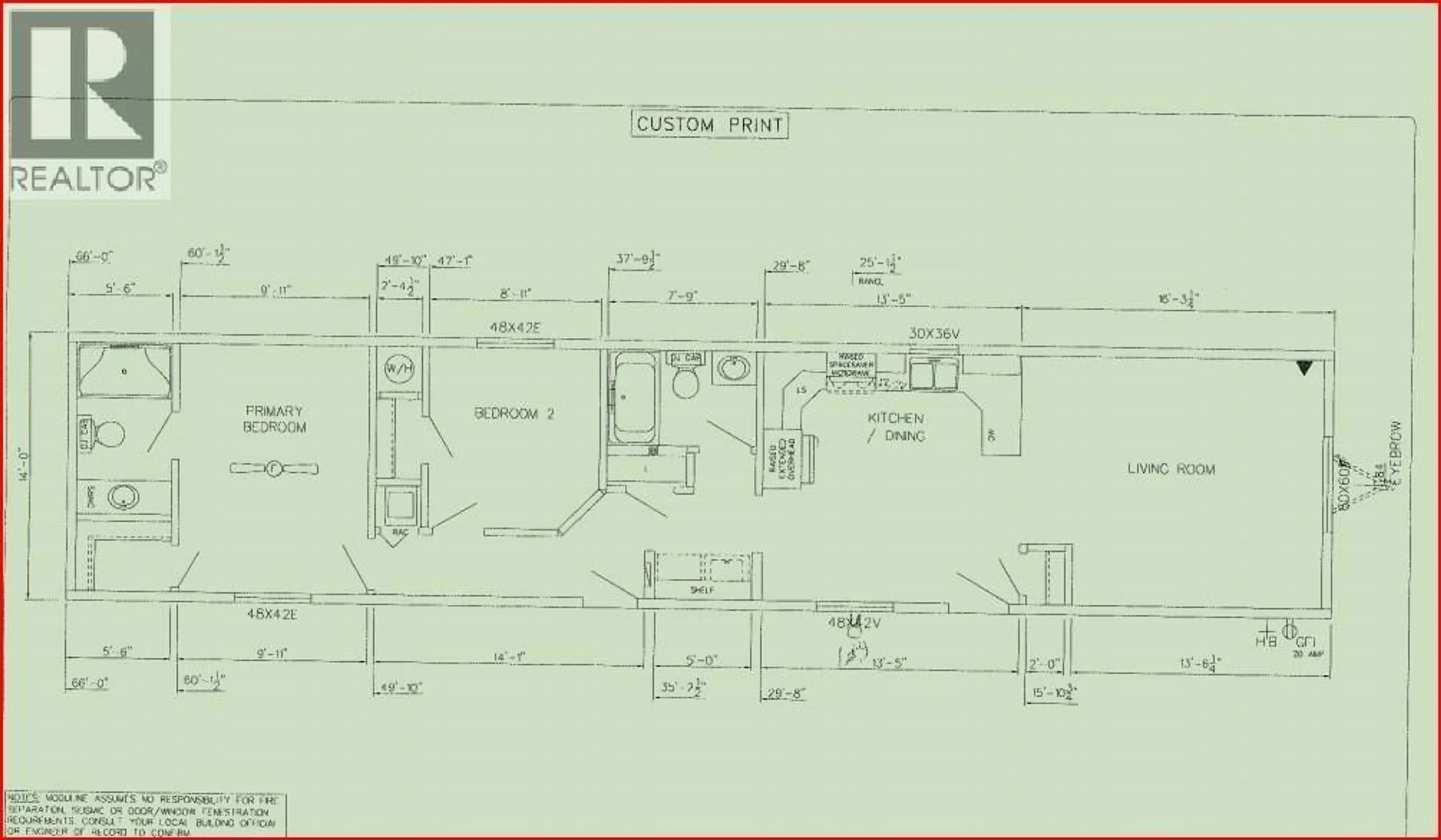 Floor plan for 51 - 5484 OKANAGAN LANDING ROAD, Vernon British Columbia V1T7A8