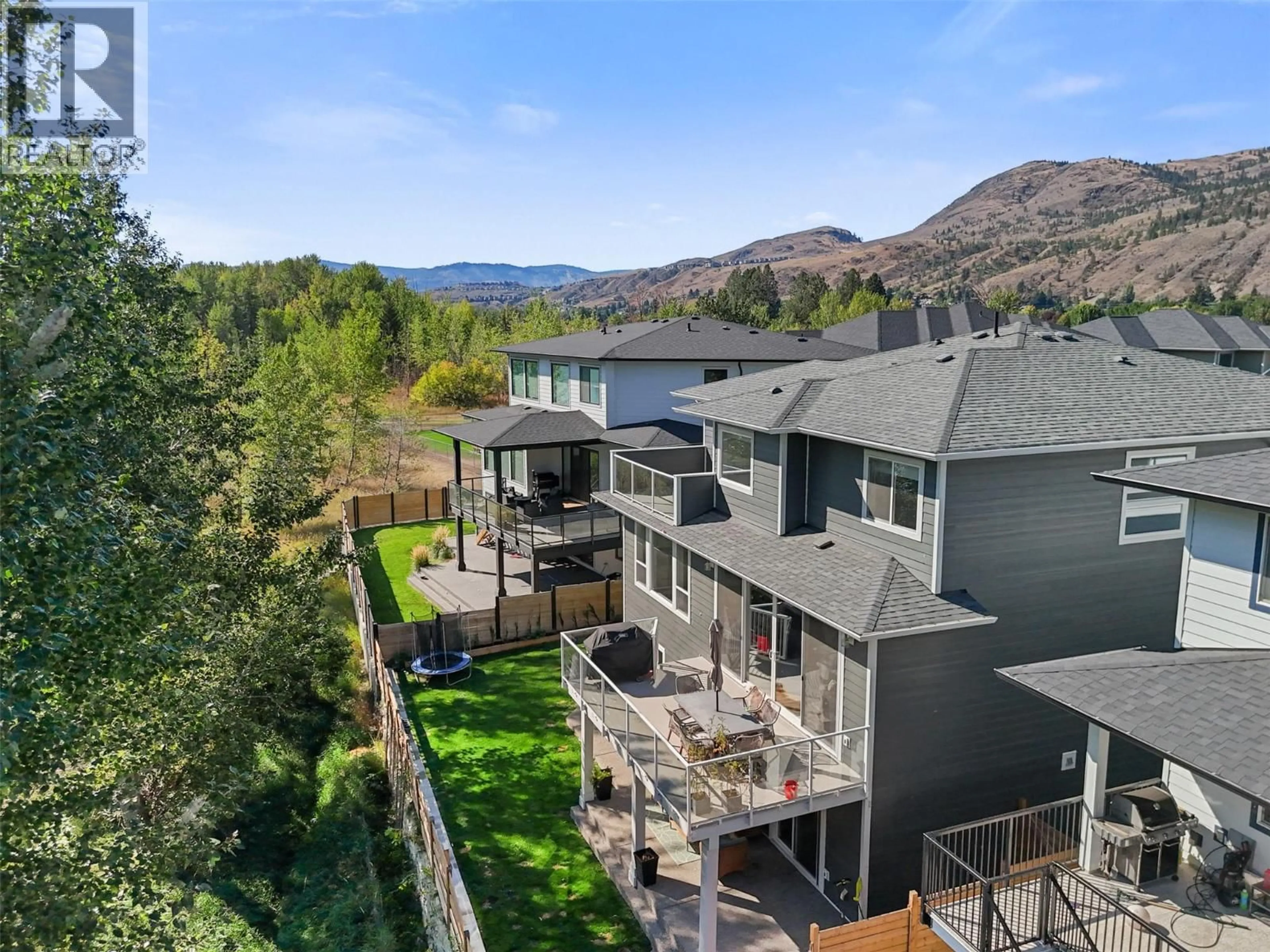 A pic from outside/outdoor area/front of a property/back of a property/a pic from drone, mountain view for 2742 BEACHMOUNT CRESCENT, Kamloops British Columbia V2B0E6