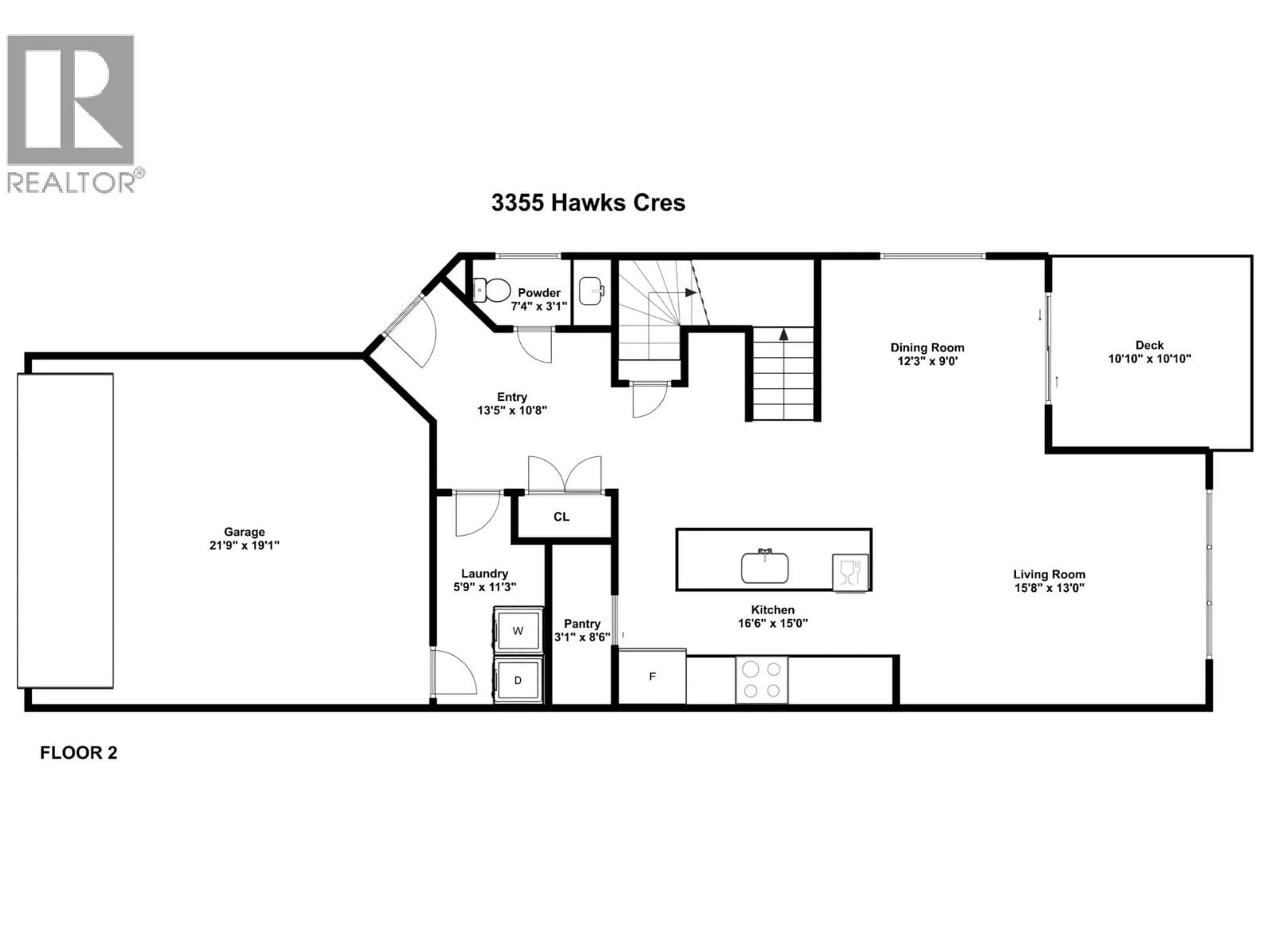 Floor plan for 3355 HAWKS CRESCENT, Westbank British Columbia V4T0A7