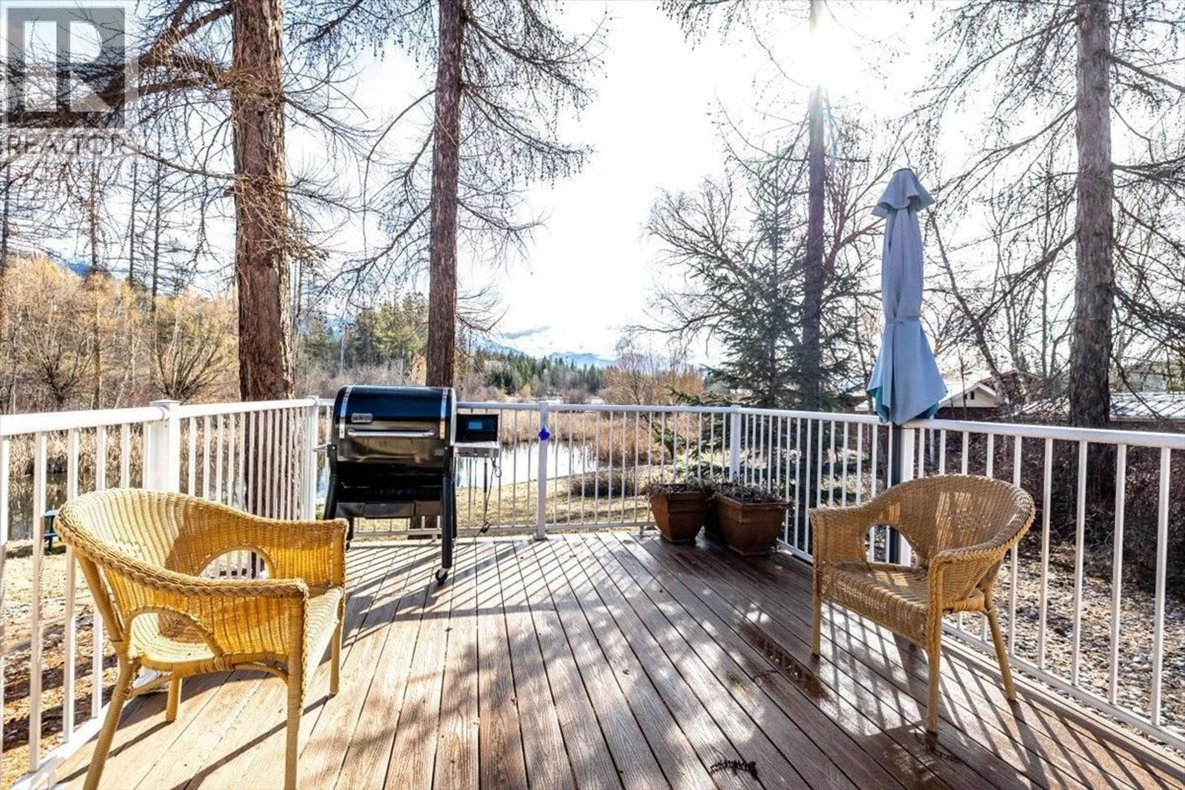 Patio, forest/trees view for 1536 TIE LAKE LOOP RD. N ROAD, Jaffray British Columbia V0B1T0