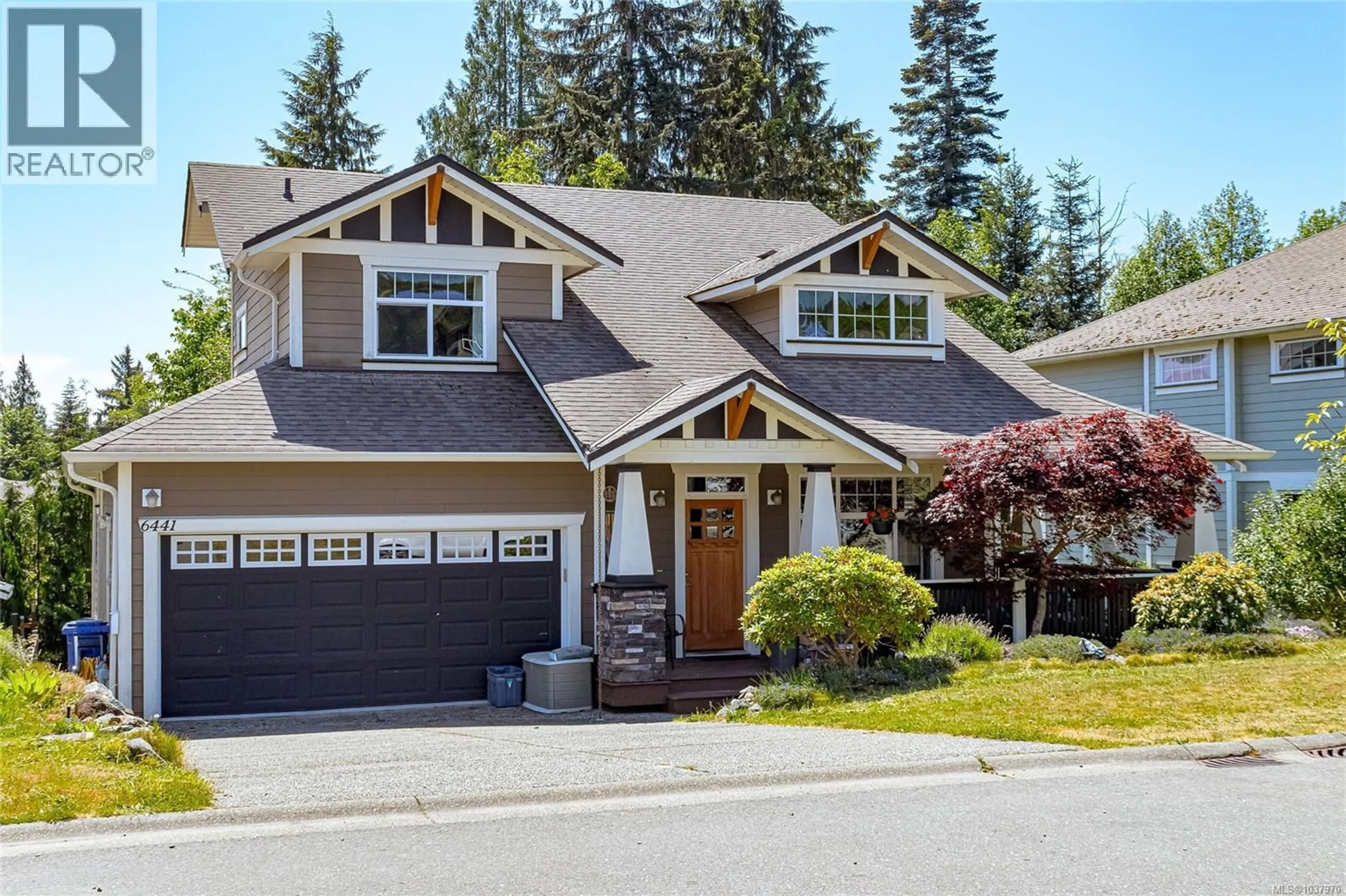 Home with vinyl exterior material, street for 6441 BIRCHVIEW WAY, Sooke British Columbia V9Z1J9