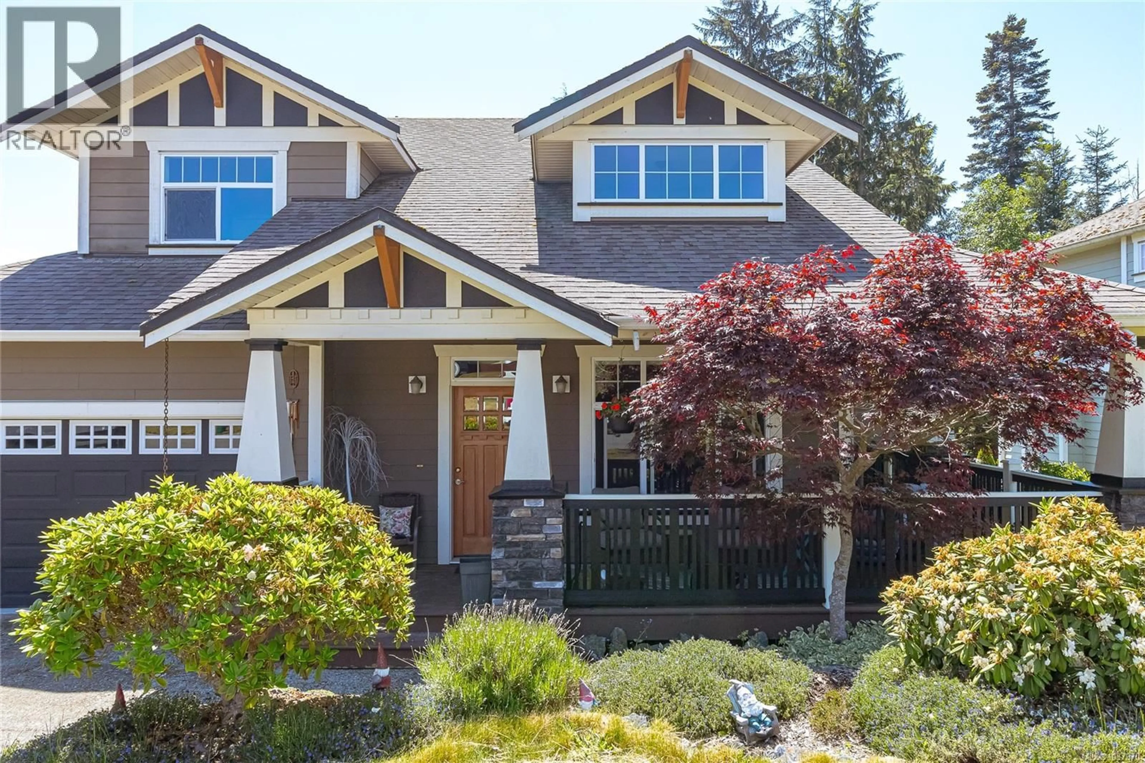 Home with vinyl exterior material, street for 6441 BIRCHVIEW WAY, Sooke British Columbia V9Z1J9