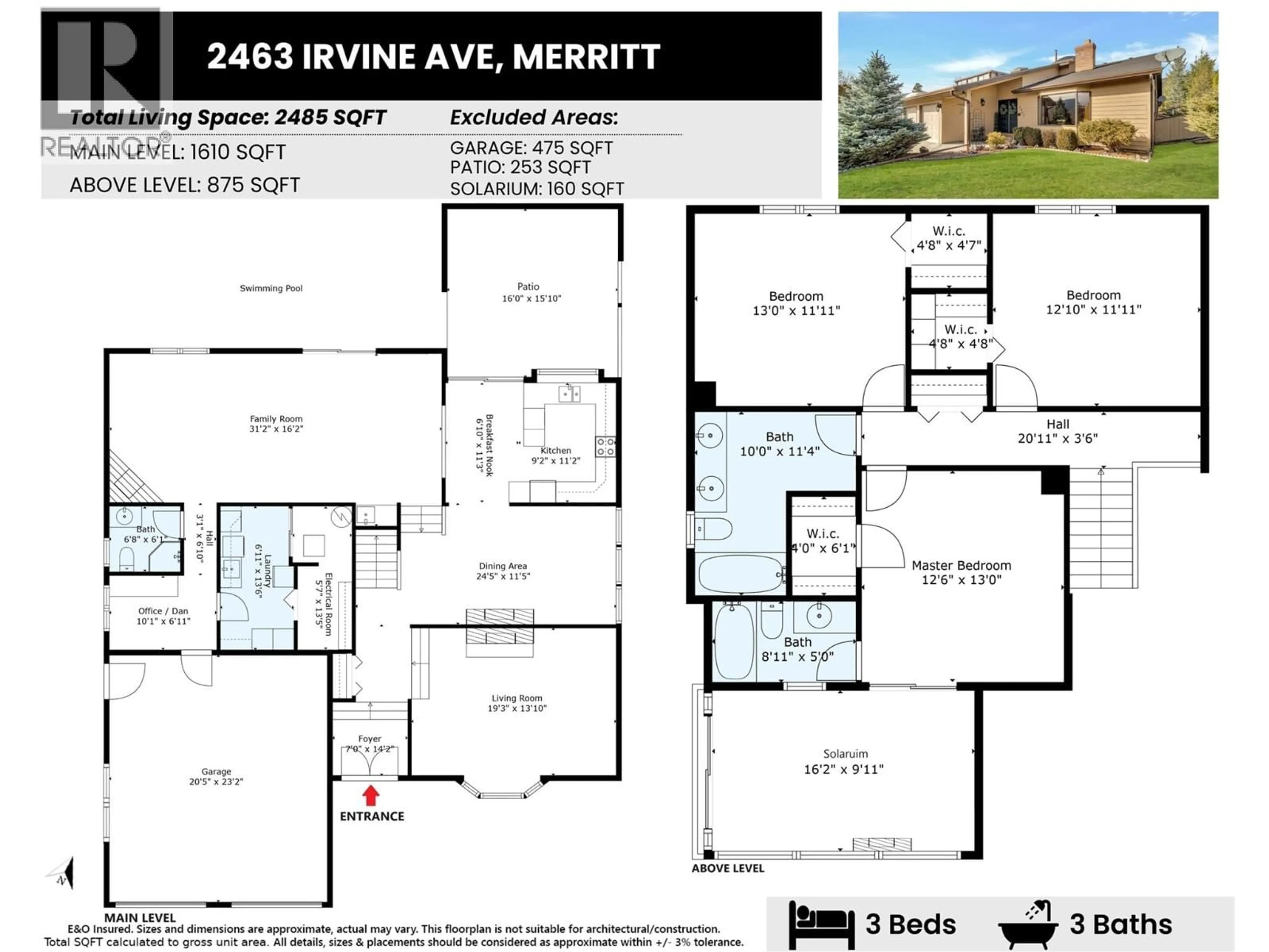 Floor plan for 2463 IRVINE AVENUE, Merritt British Columbia V1K4H4
