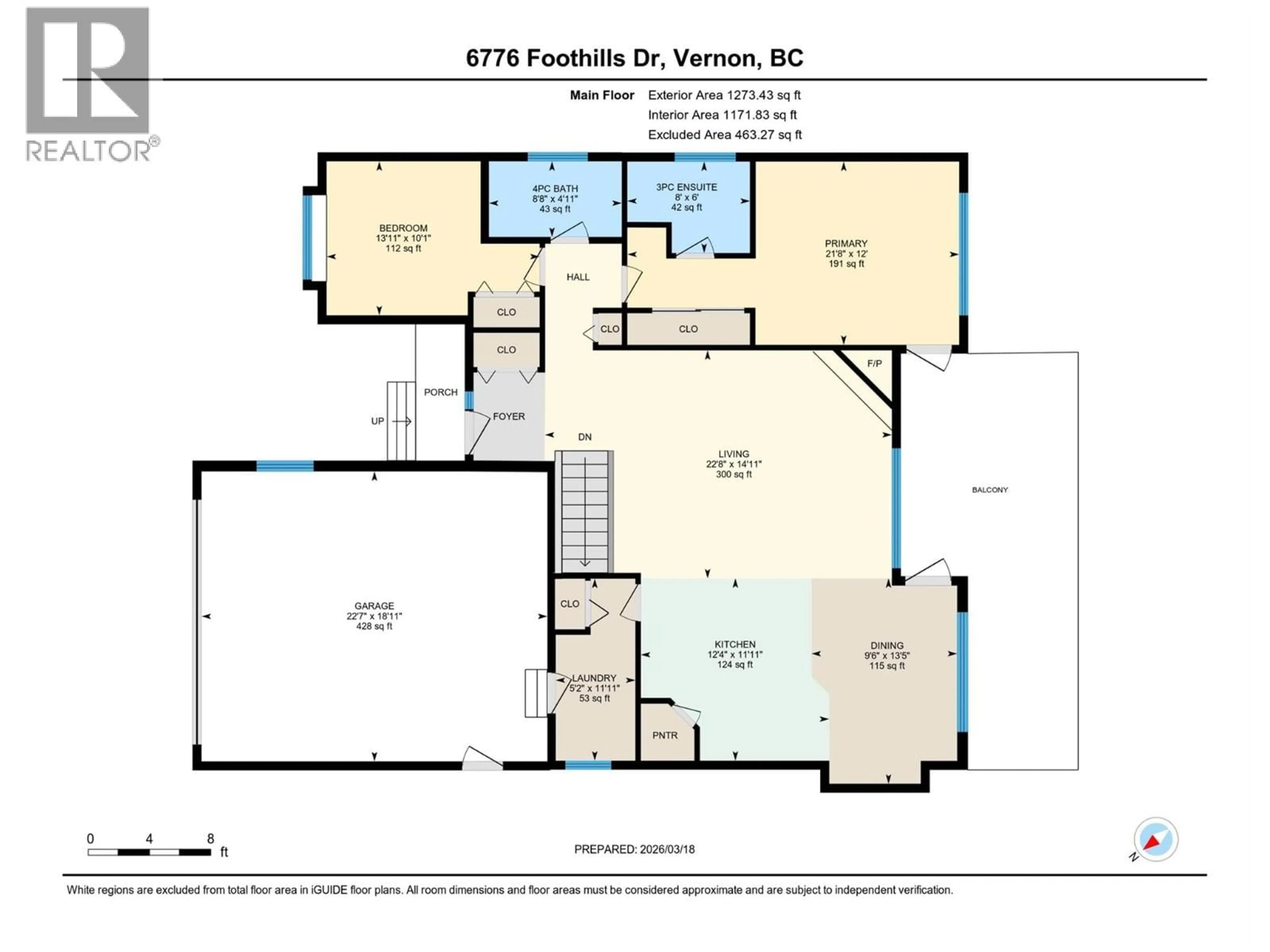 Floor plan for 6776 FOOTHILLS DRIVE, Vernon British Columbia V1B3W2