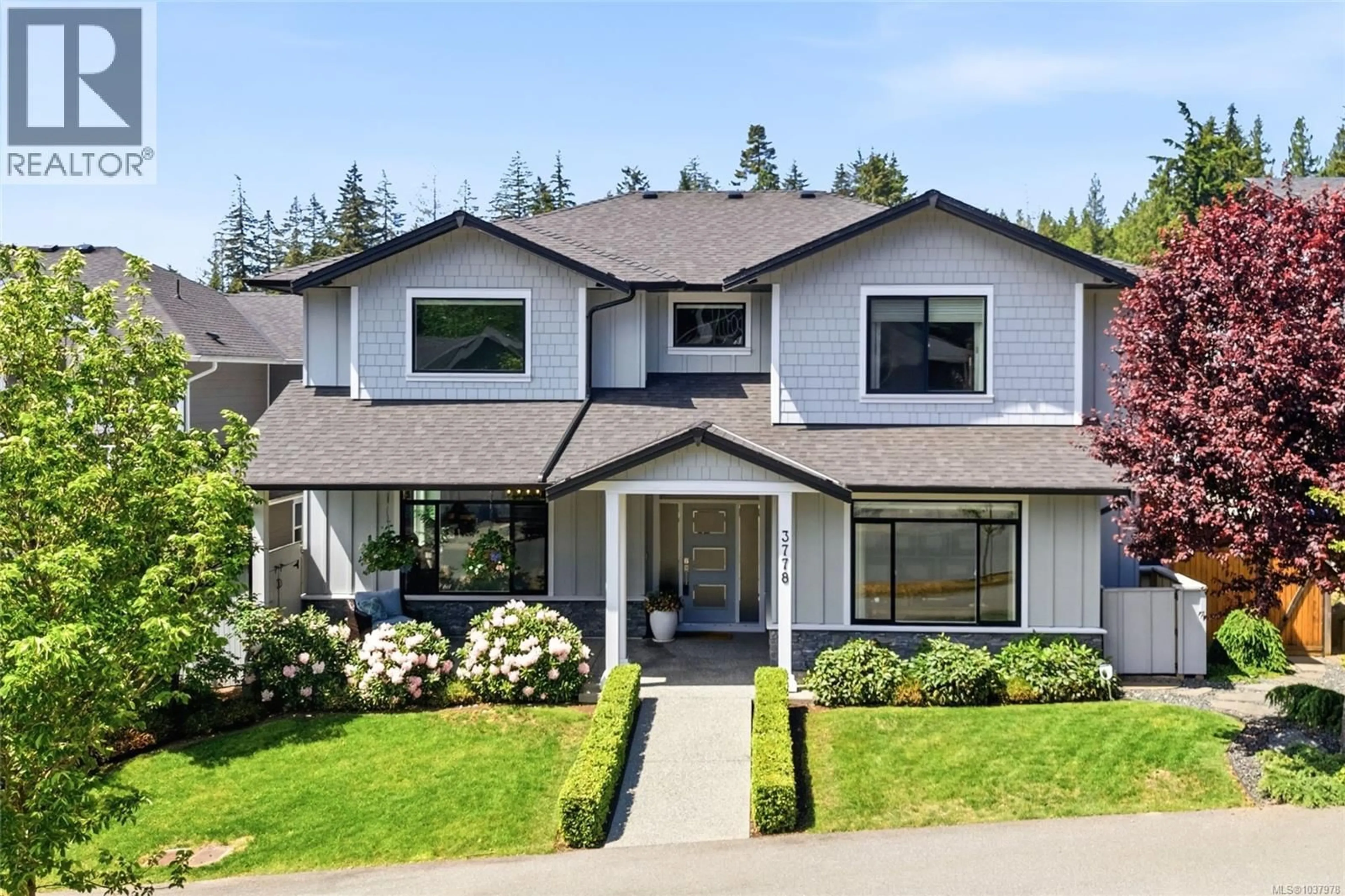 Home with vinyl exterior material, street for 3778 MARJORIE WAY, Nanaimo British Columbia V9T0K3