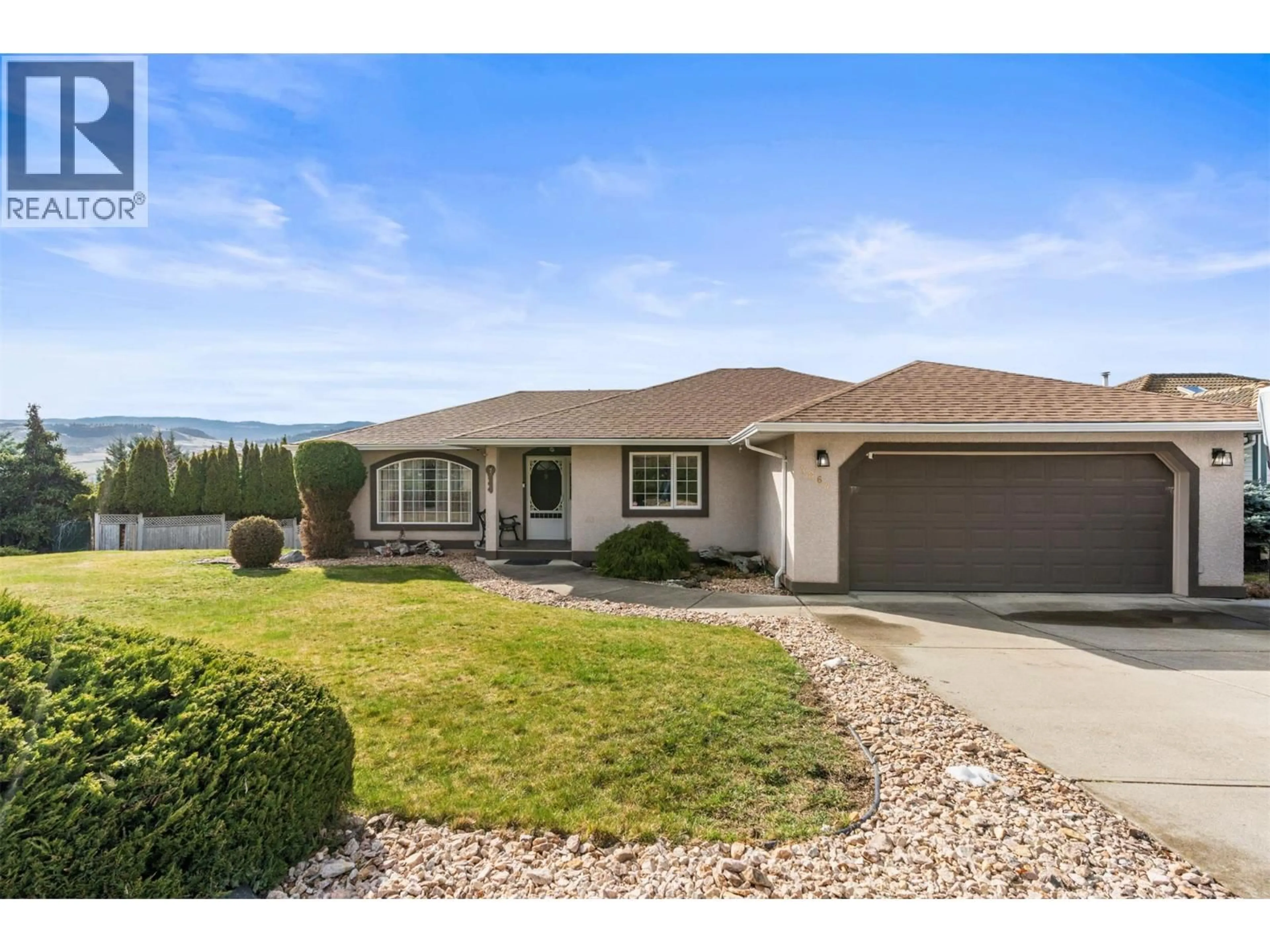 Home with vinyl exterior material, mountain view for 7064 AMBER DRIVE, Vernon British Columbia V1H1P4