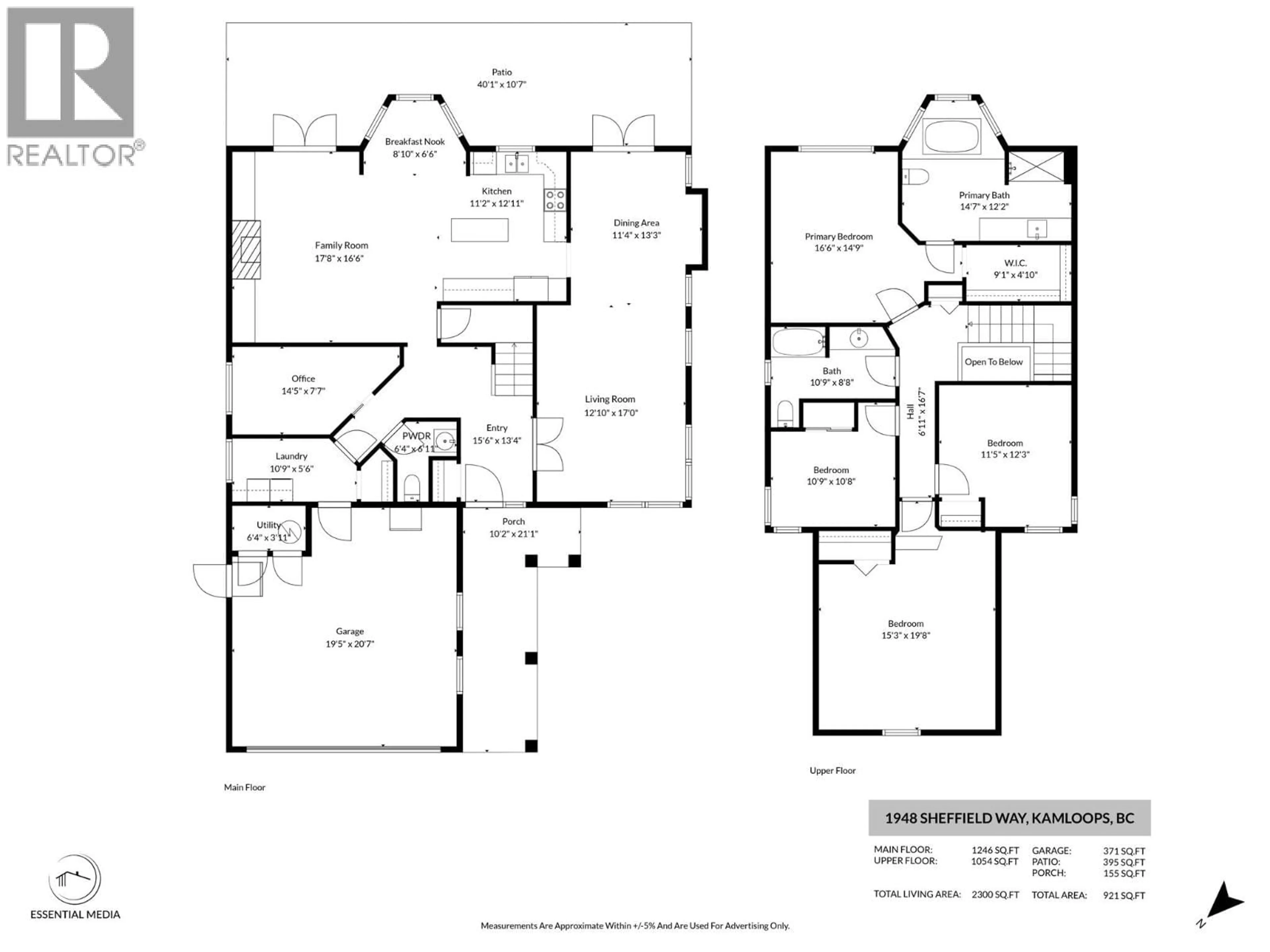 Floor plan for 1948 SHEFFIELD WAY, Kamloops British Columbia V2E2M2