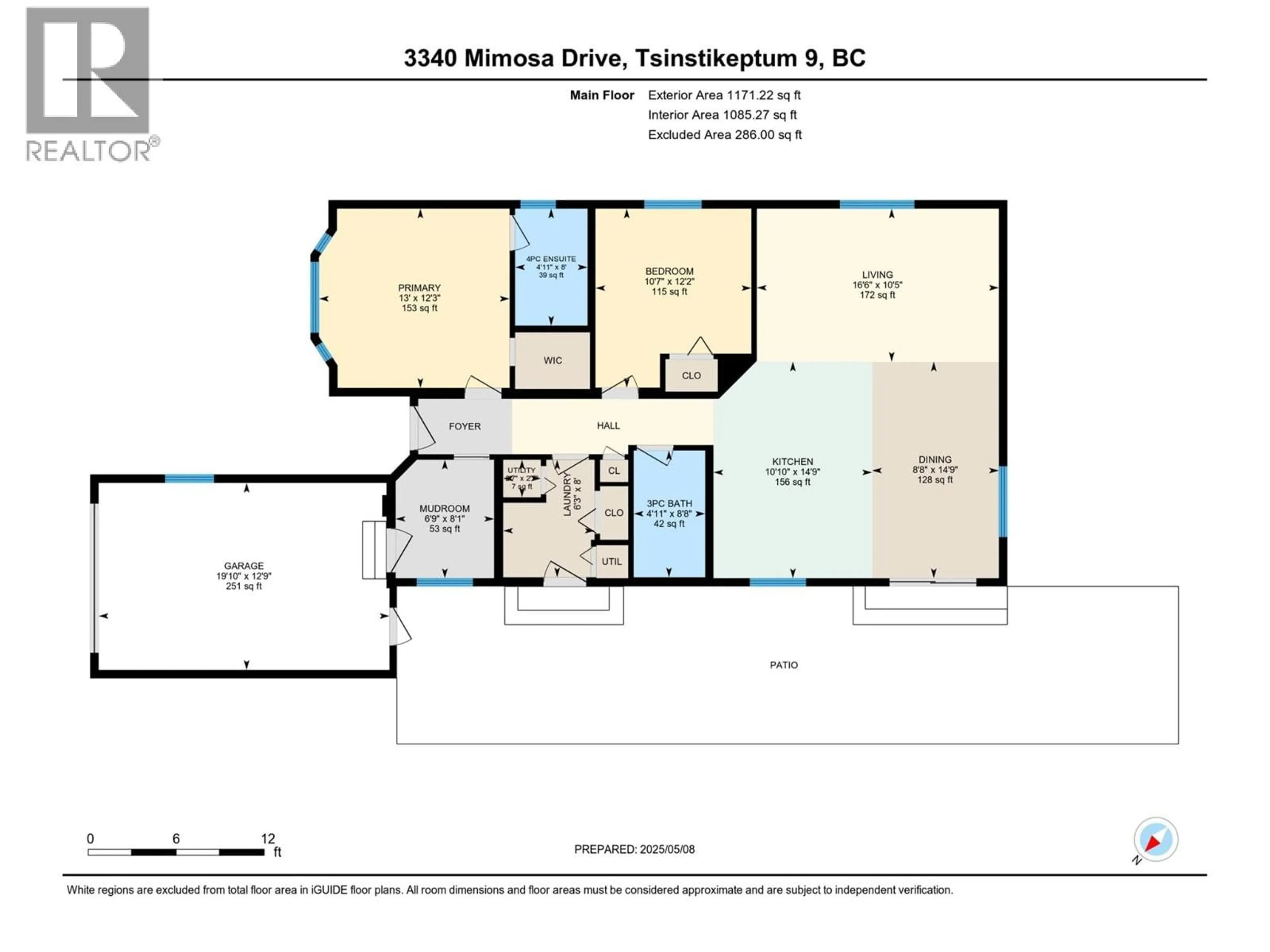 Floor plan for 3340 MIMOSA DRIVE, West Kelowna British Columbia V4T3A5