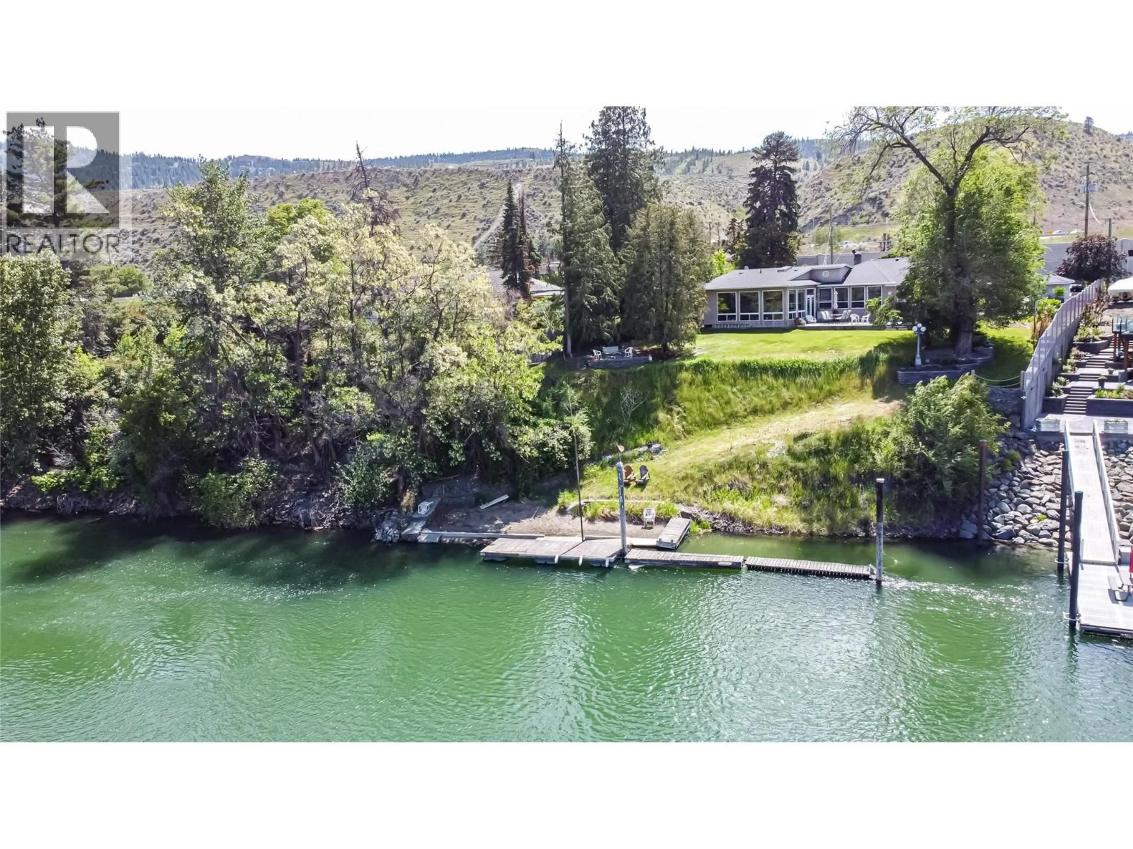 A pic from outside/outdoor area/front of a property/back of a property/a pic from drone, water/lake/river/ocean view for 1590 LORNE STREET EAST, Kamloops British Columbia V2C1X6