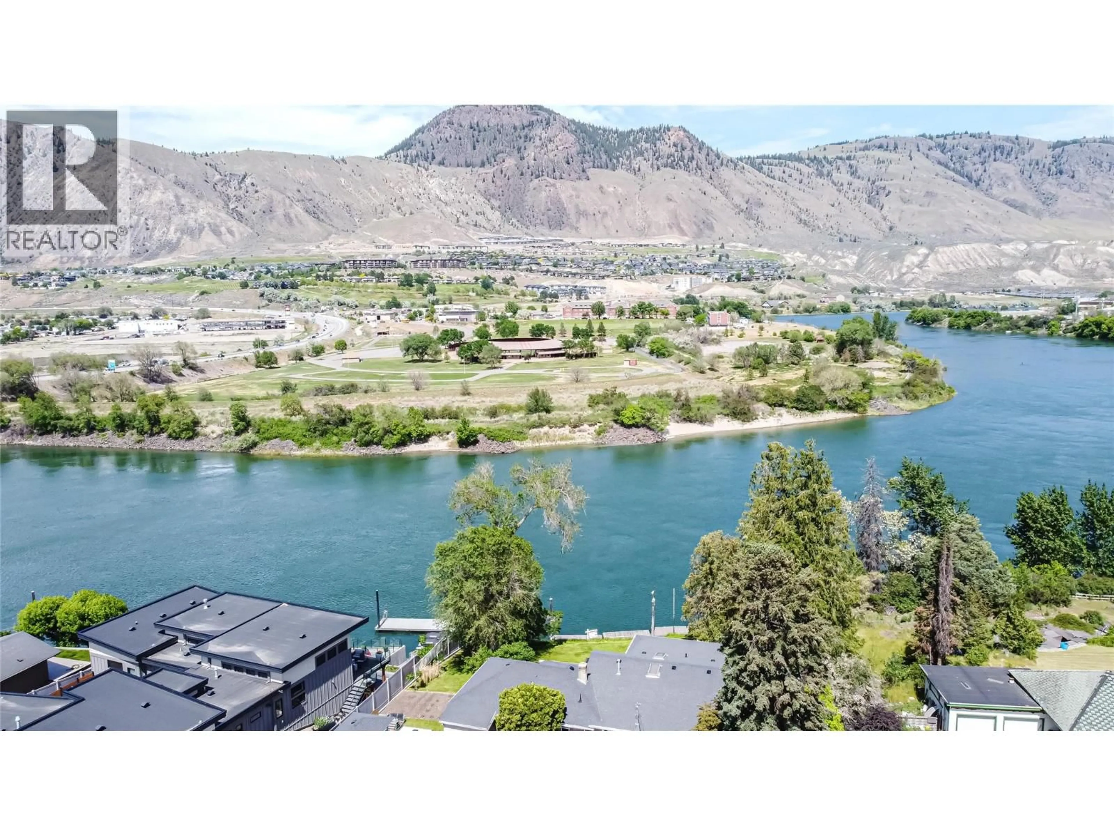 A pic from outside/outdoor area/front of a property/back of a property/a pic from drone, water/lake/river/ocean view for 1590 LORNE STREET EAST, Kamloops British Columbia V2C1X6