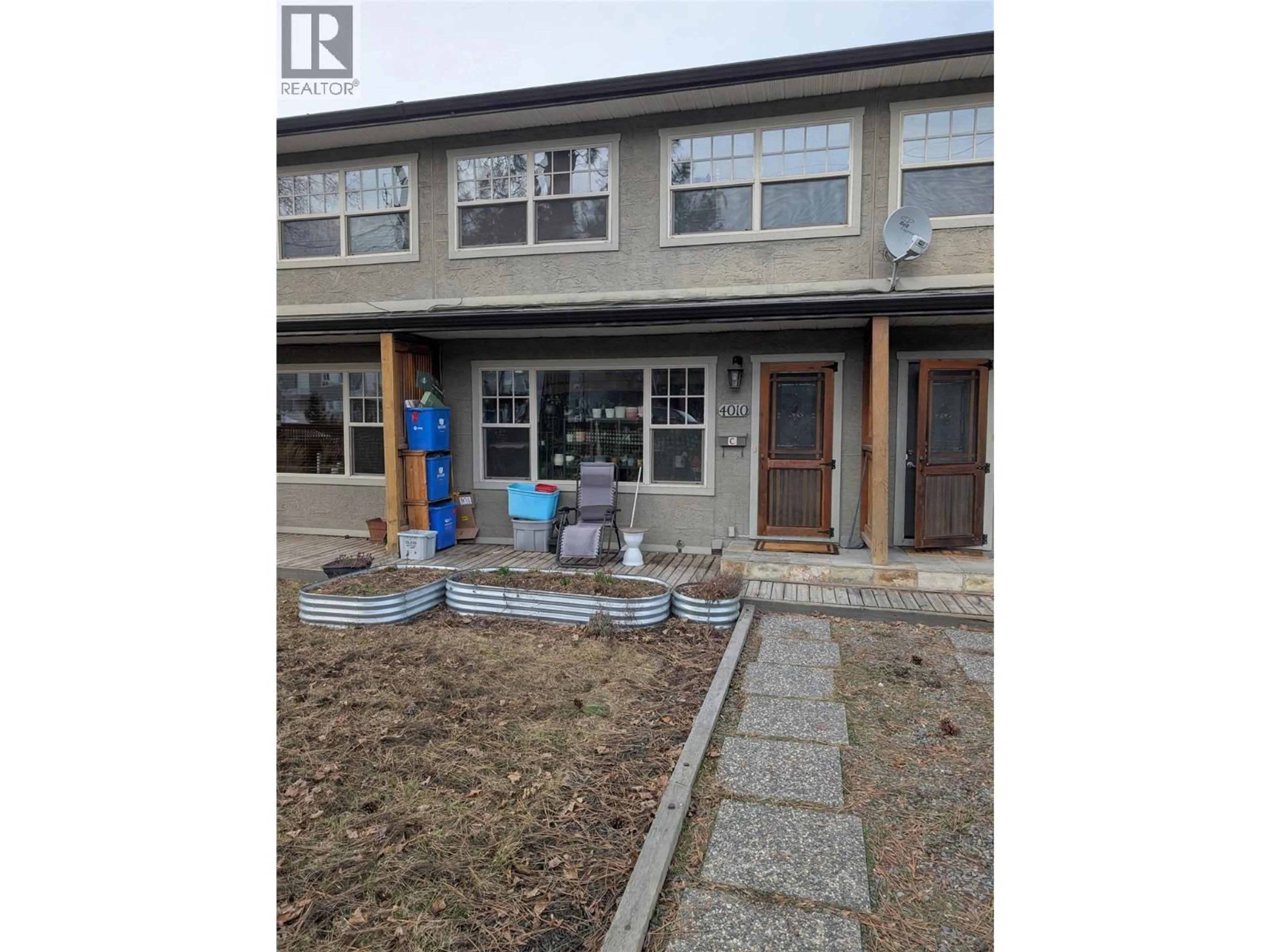 A pic from outside/outdoor area/front of a property/back of a property/a pic from drone, street for C - 4010 PLEASANT VALLEY ROAD, Vernon British Columbia V1T4M2