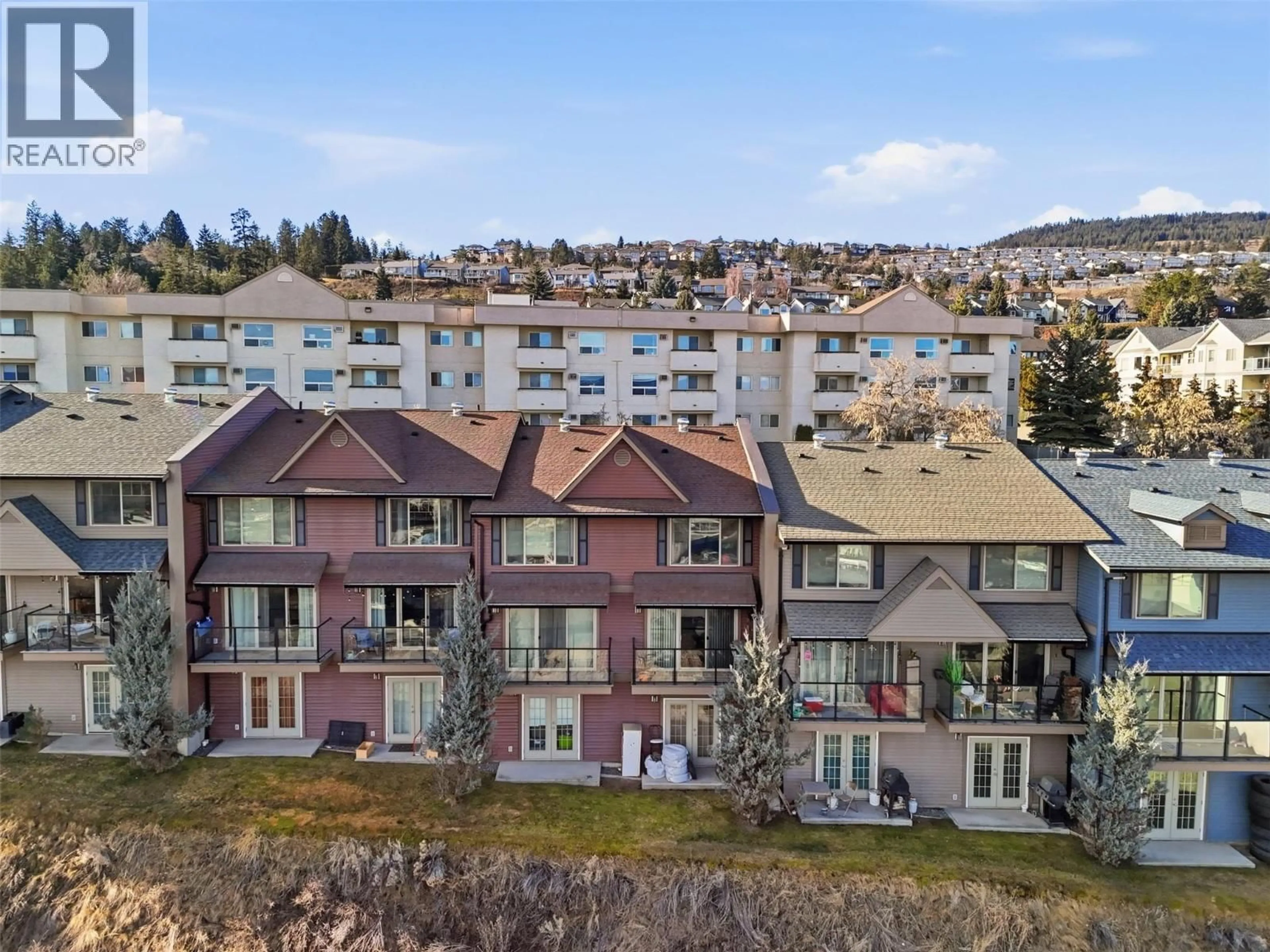 A pic from outside/outdoor area/front of a property/back of a property/a pic from drone, mountain view for 5 - 1110 HUGH ALLAN DRIVE, Kamloops British Columbia V1S0B5