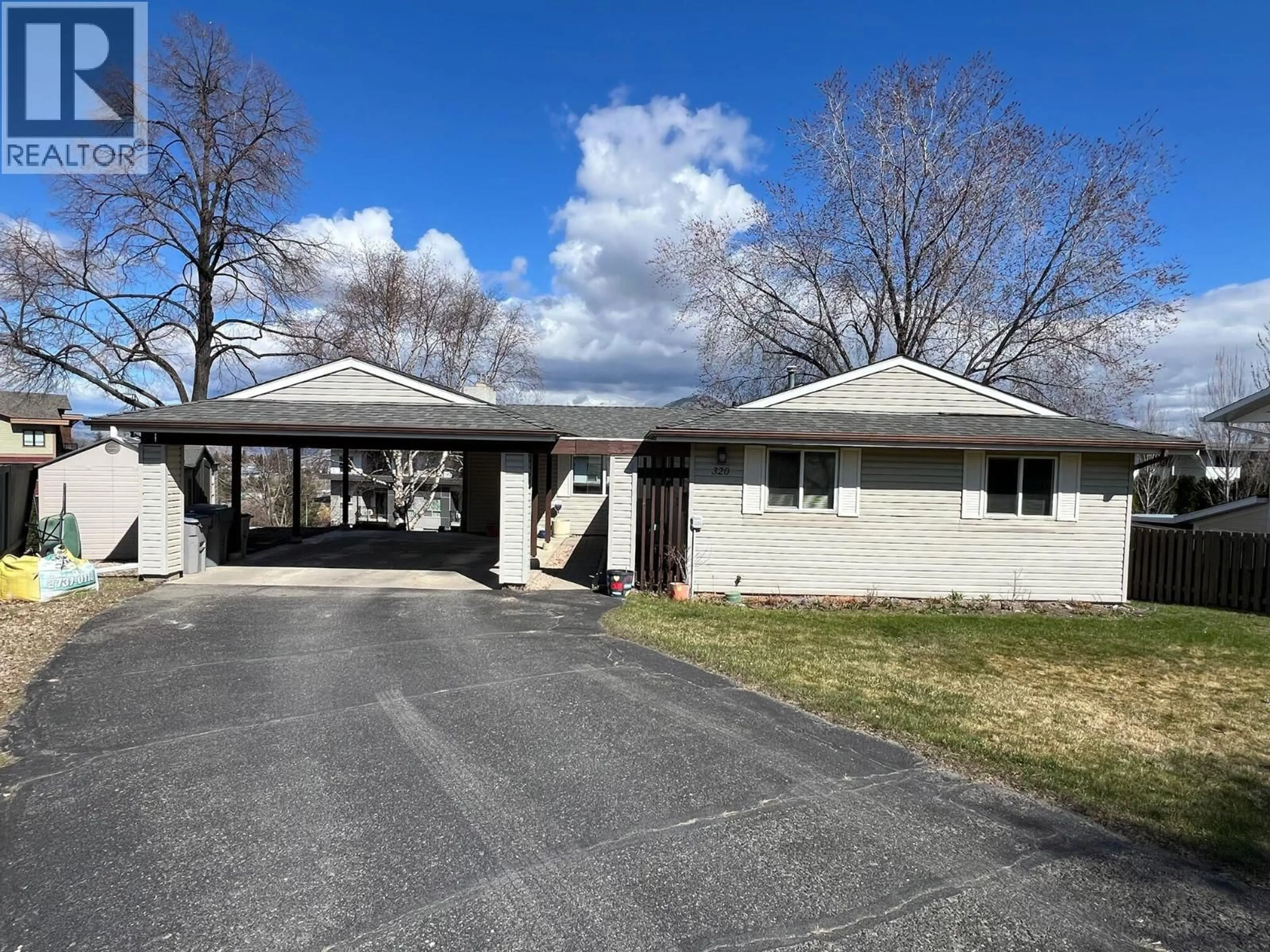 Home with brick exterior material, street for 320 WHITESHIELD CRESCENT, Kamloops British Columbia V2E1G1