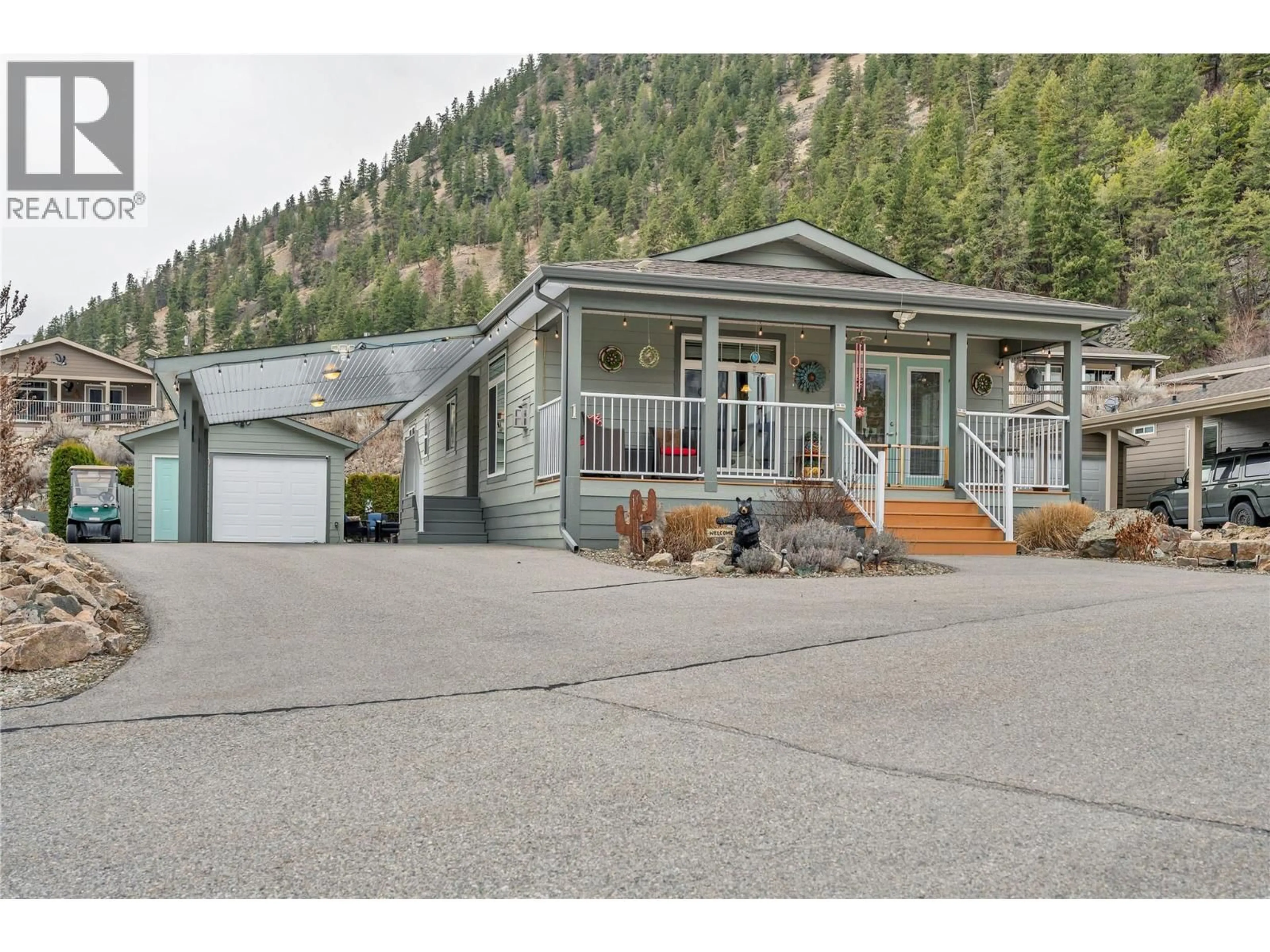 Home with vinyl exterior material, mountain view for 1 - 1340 3A HIGHWAY, Keremeos British Columbia V0X1N4